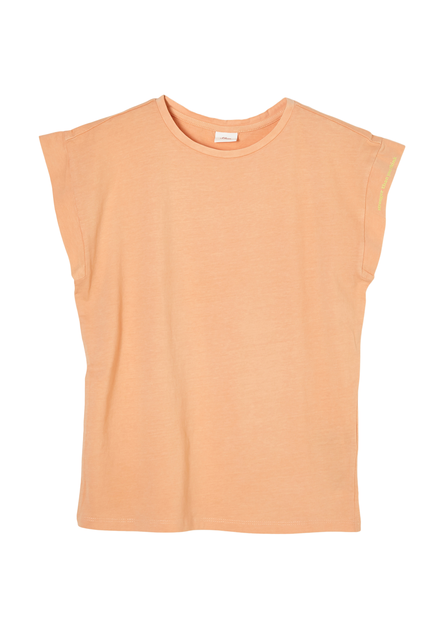 s.Oliver - T-Shirt mit Wascheffekt, Mädchen, Orange