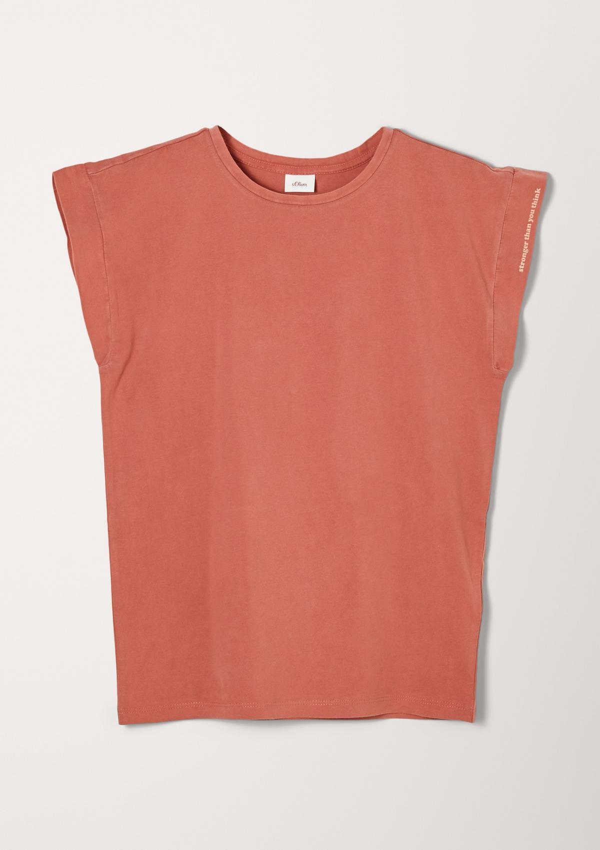 s.Oliver T-shirt with a garment-washed effect