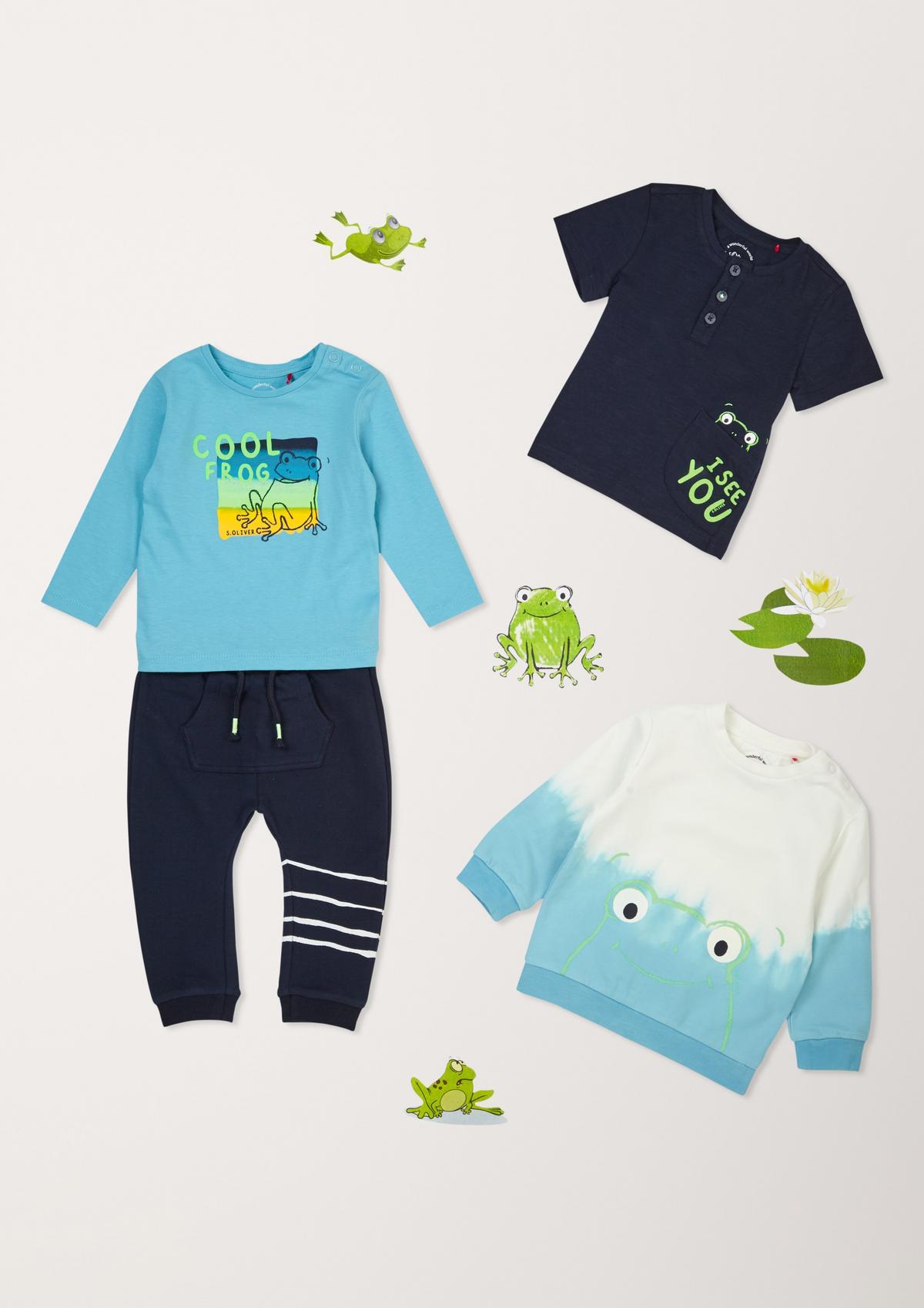 s.Oliver Batik sweatshirt with a frog print