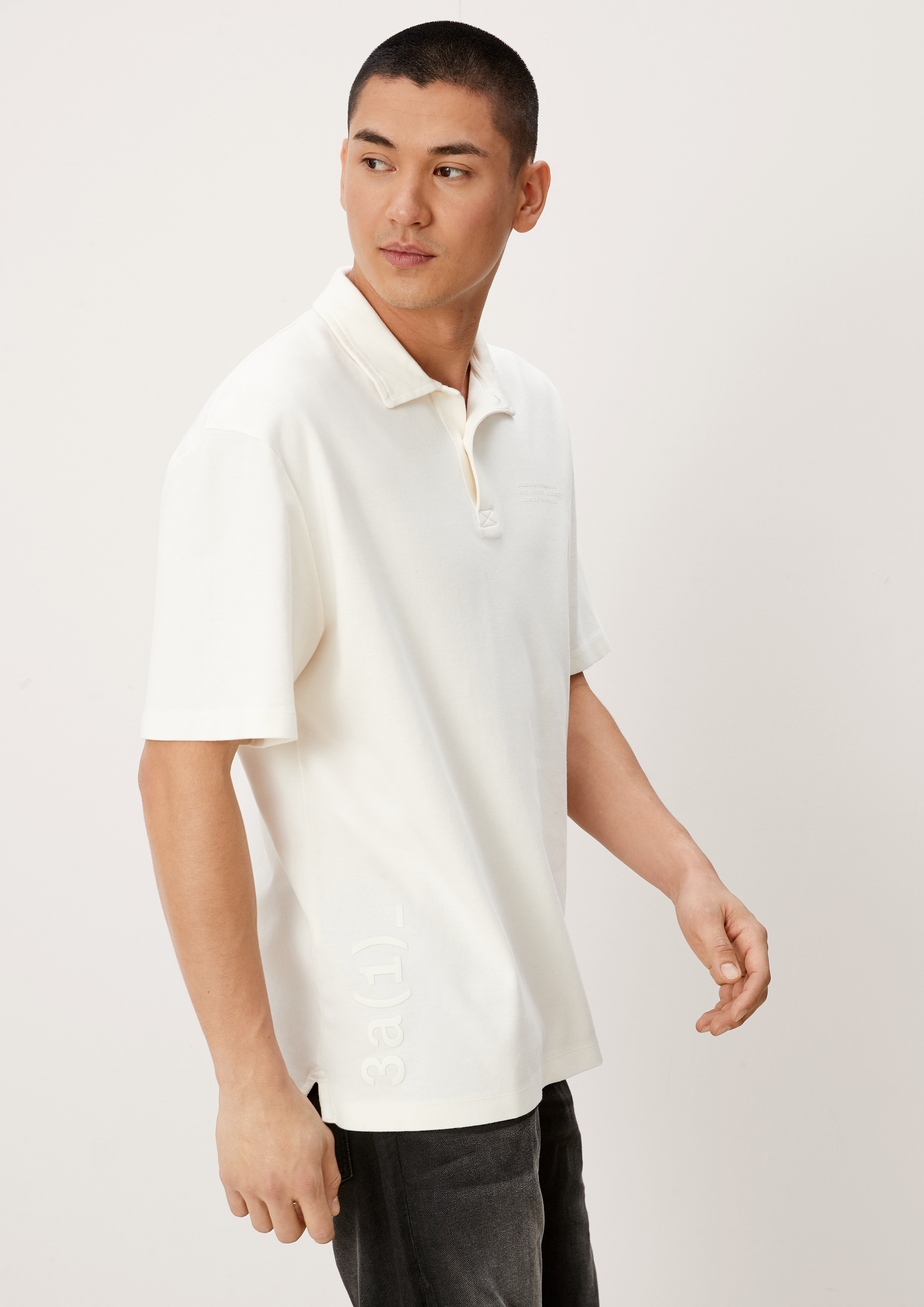 S.Oliver Poloshirt mit Printdetail