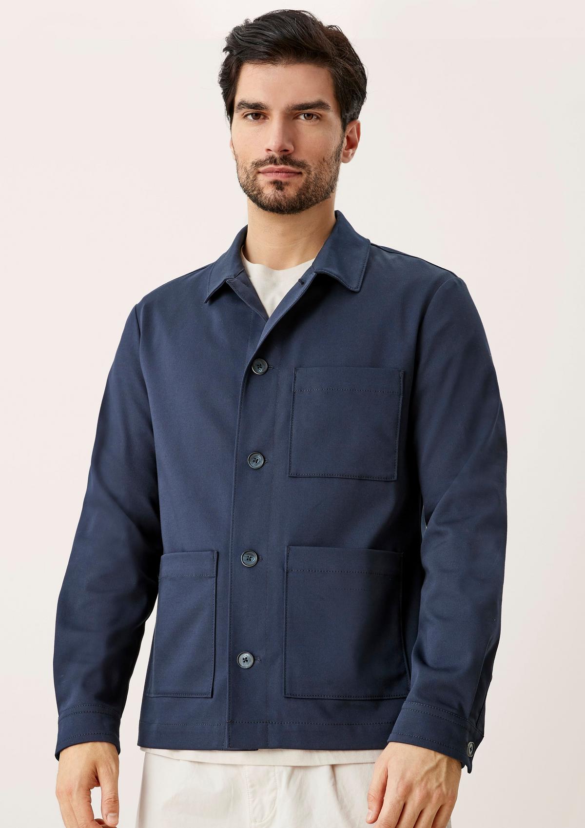 s.Oliver Slim: Košulja jakna s udjelom pamuka