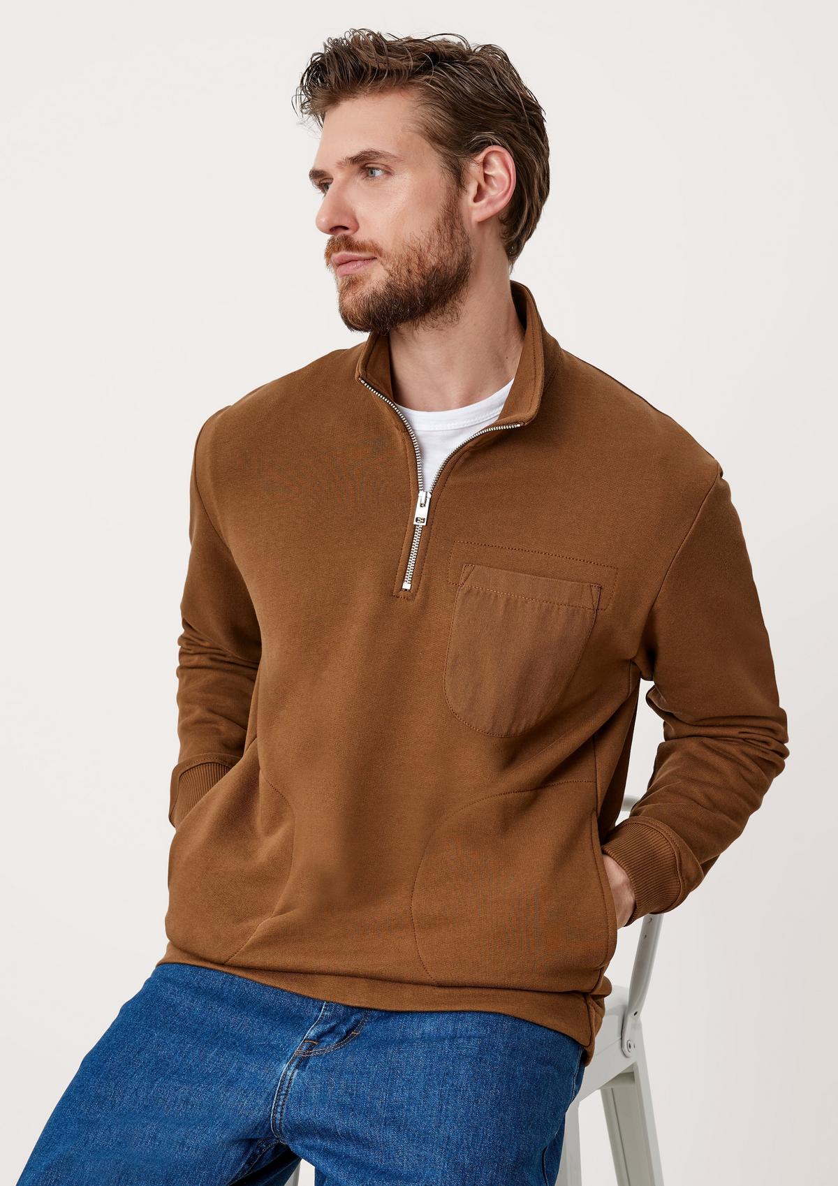 s.Oliver Sweatshirt with a zip neck