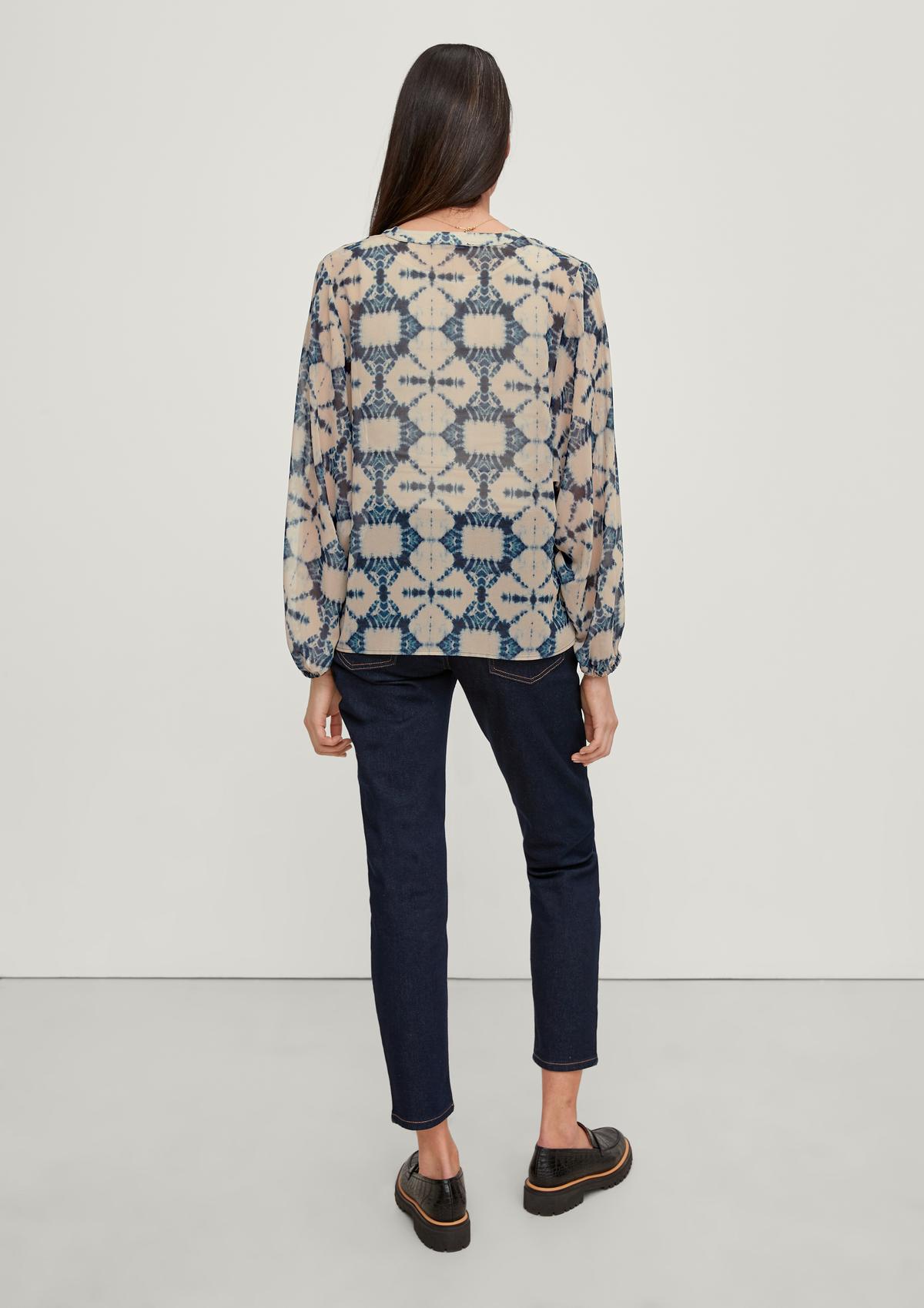 comma Tunic blouse with an all-over pattern