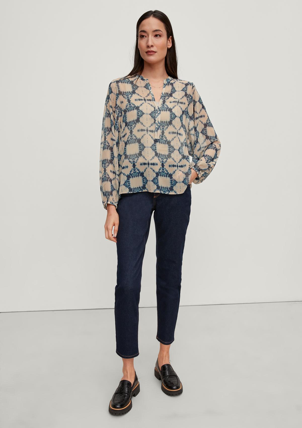 comma Tunic blouse with an all-over pattern