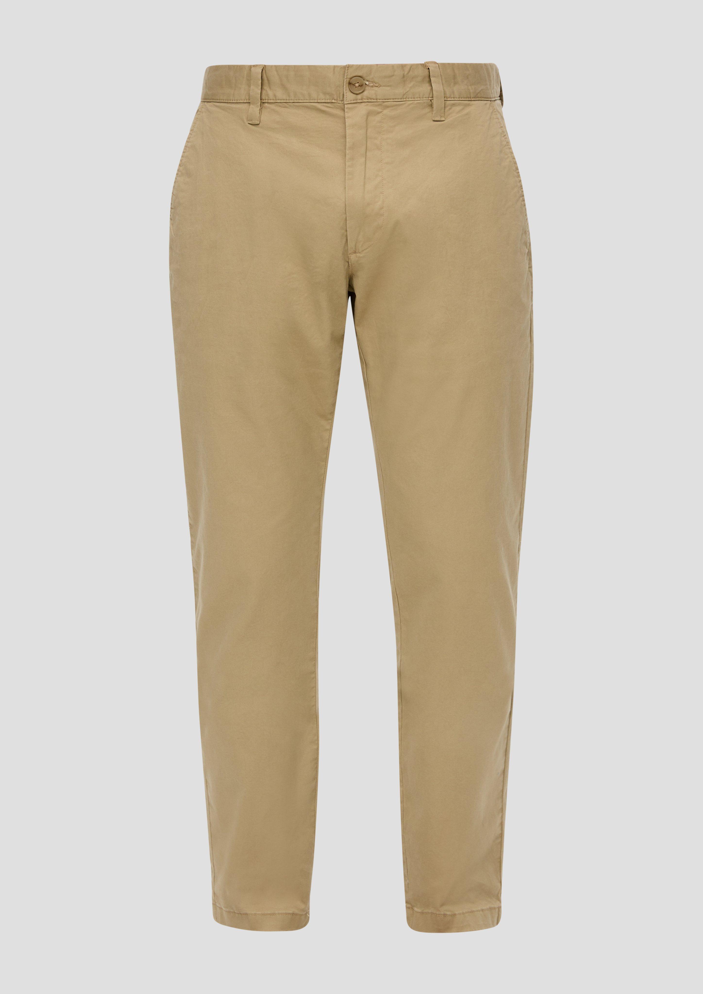 s.Oliver - Austin: Slim Fit-Chino aus Baumwolltwill, Herren, Beige