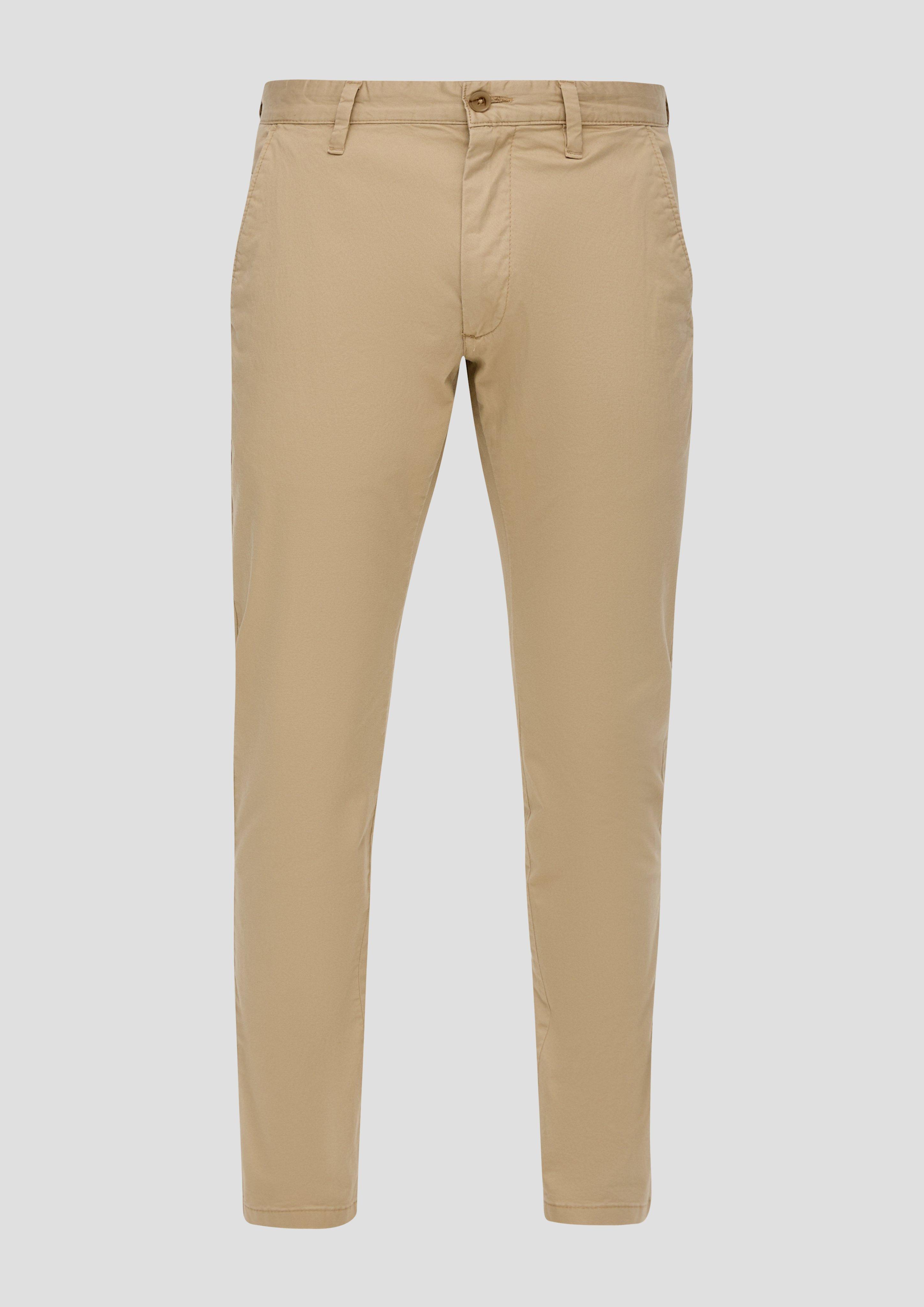 s.Oliver - Austin: Slim Fit-Chino aus Baumwolltwill, Herren, Beige