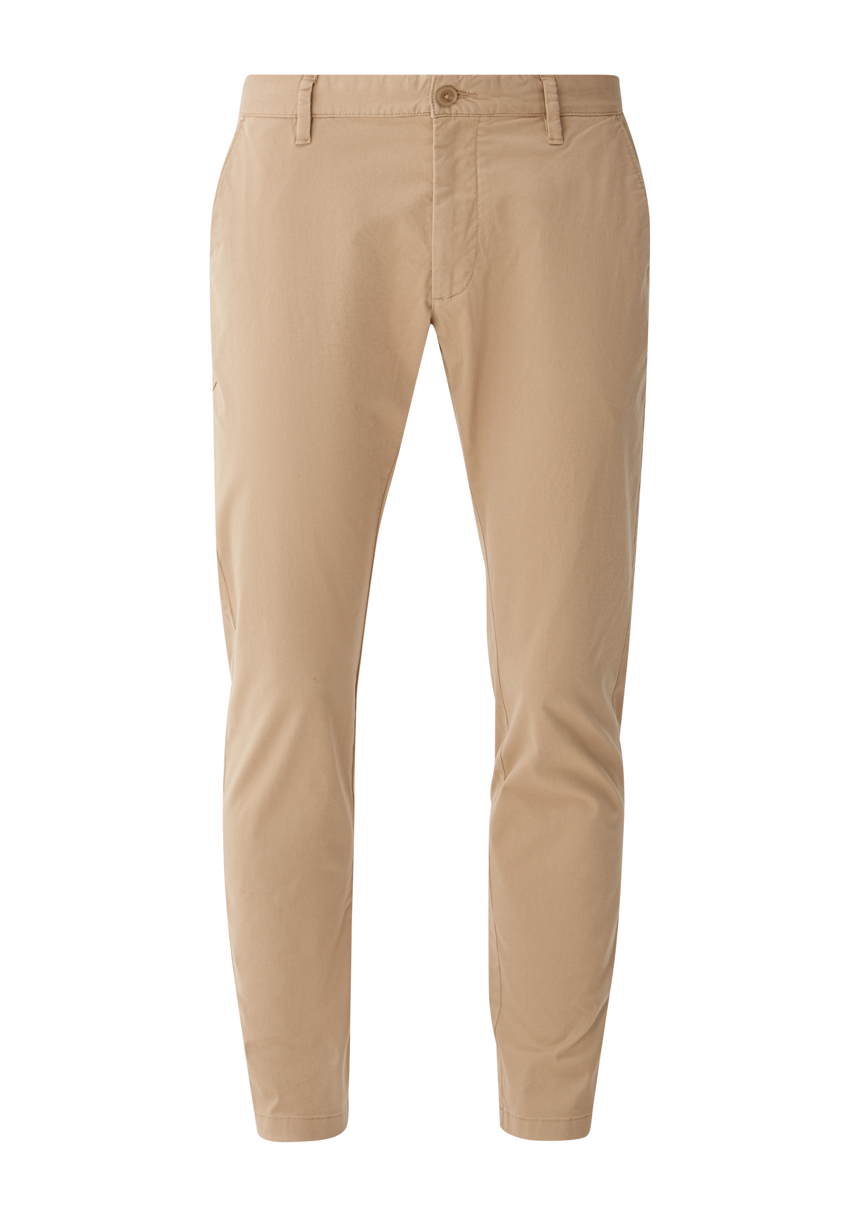 s.Oliver - Austin: Slim Fit-Chino aus Baumwolltwill, Herren, braun