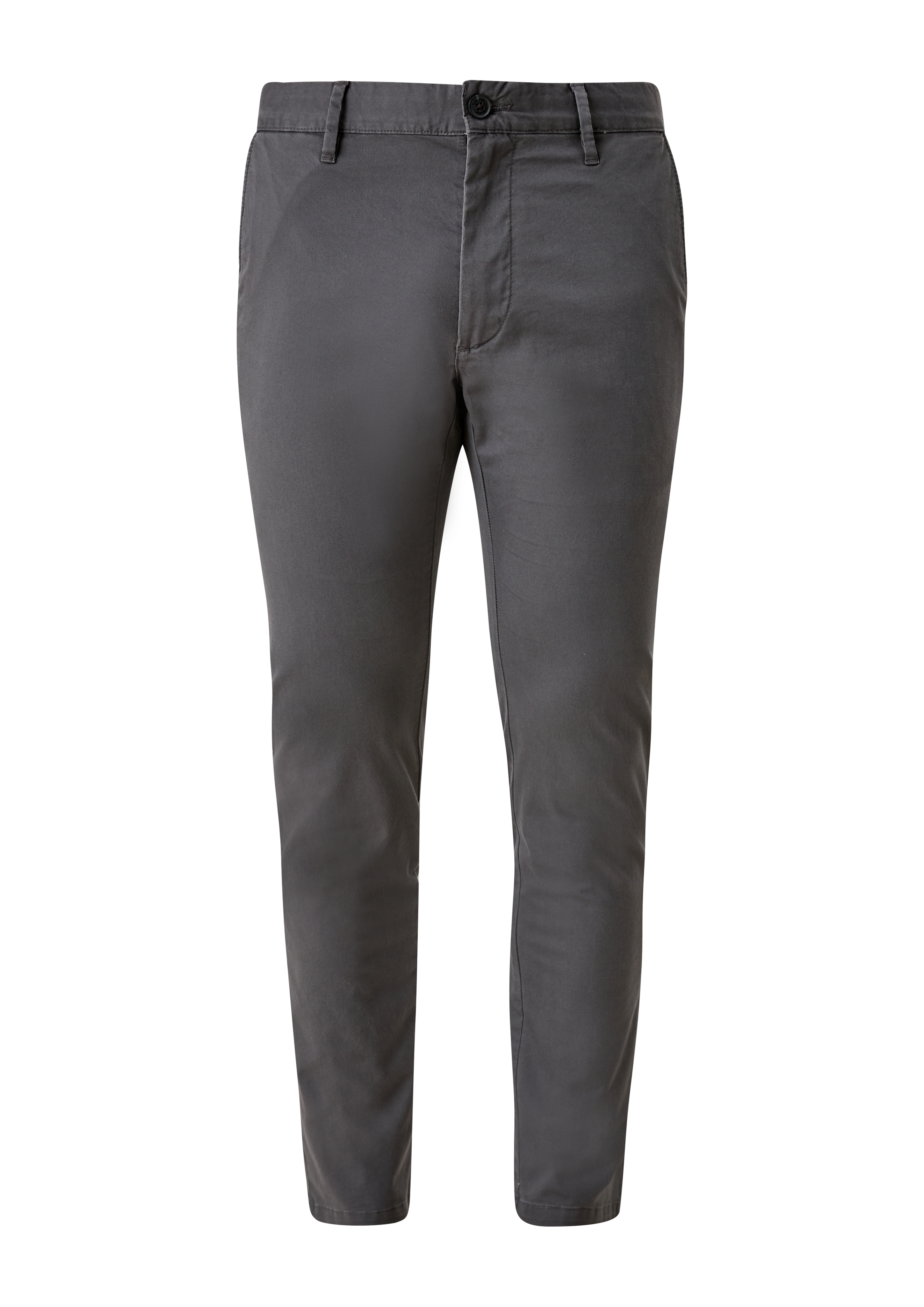 s.Oliver - Slim Fit: Chino aus Baumwolltwill, Herren, grau