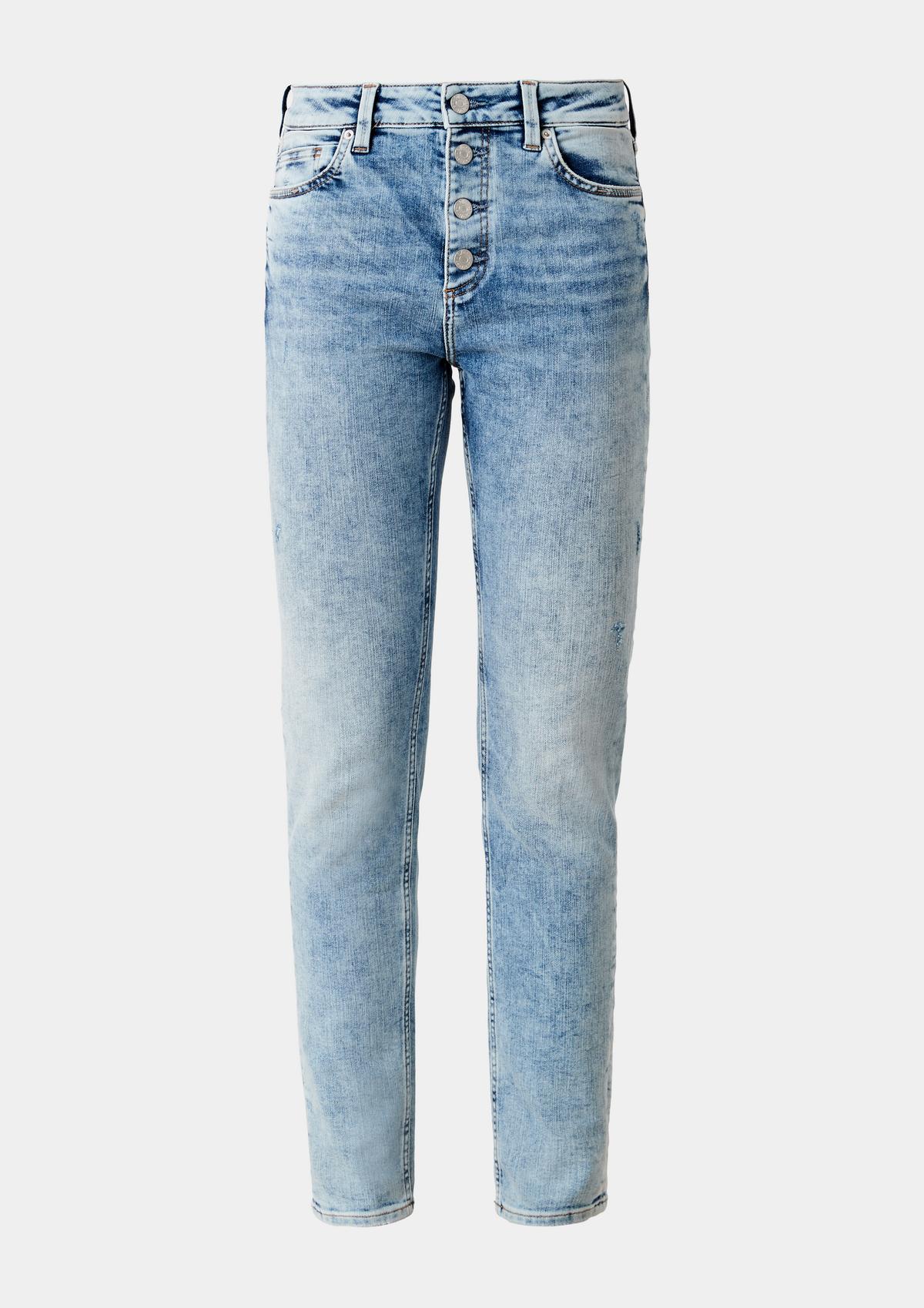 s.Oliver Skinny: jeans met modieuze garment wash