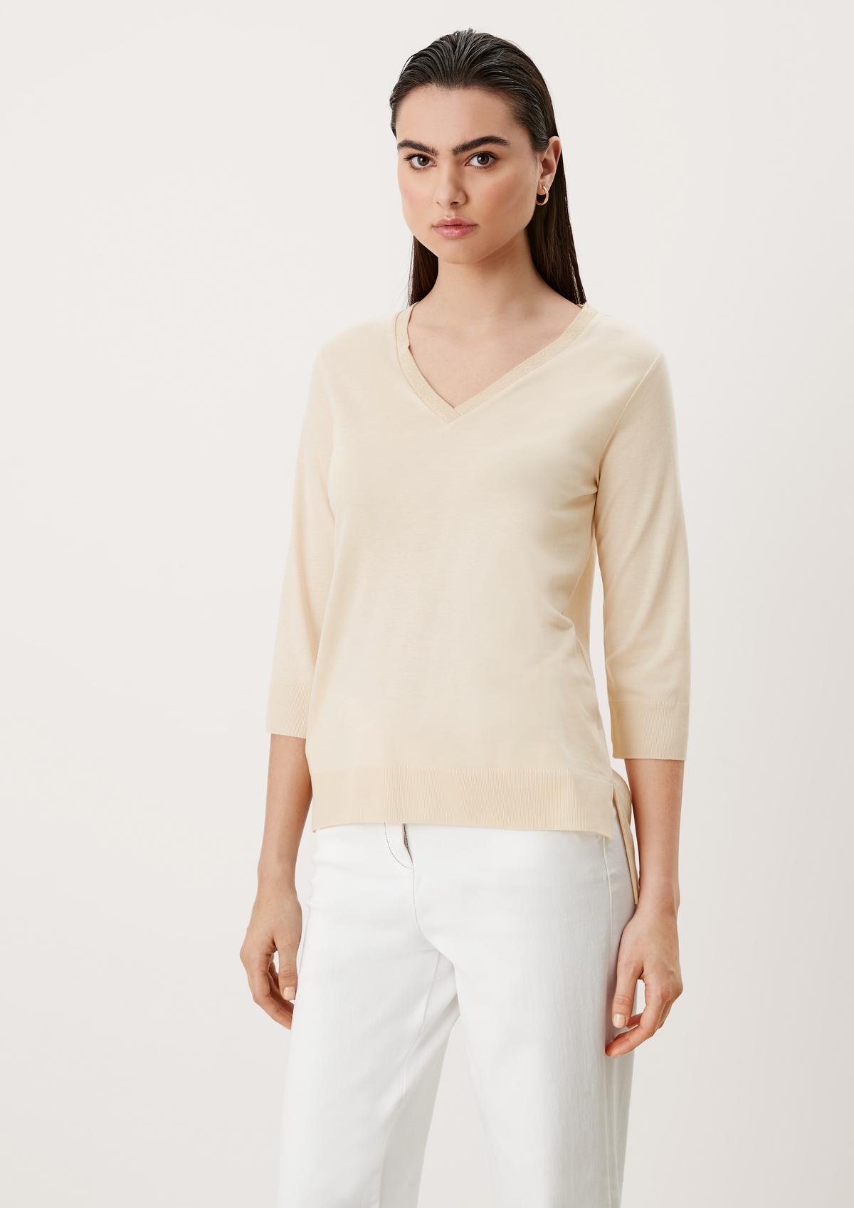 s.Oliver Jersey top with ribbed details