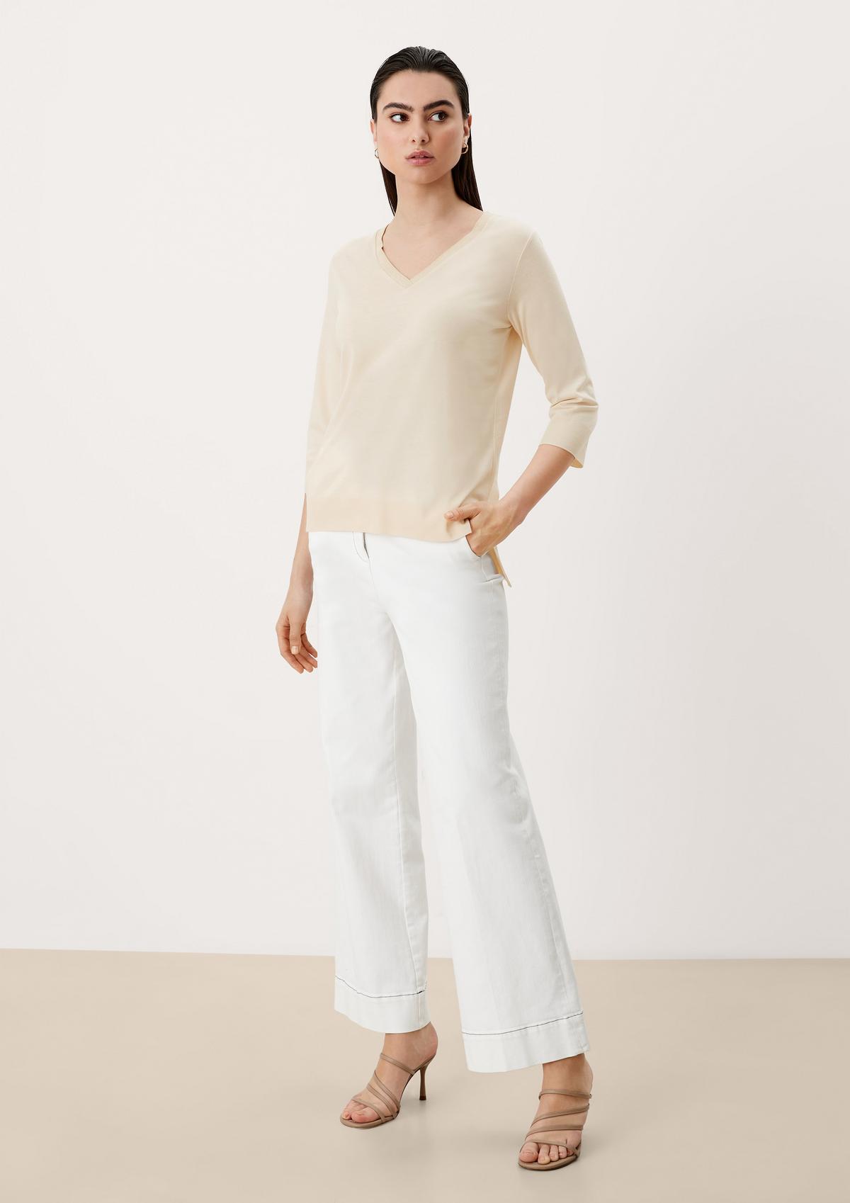 s.Oliver Jersey top with ribbed details