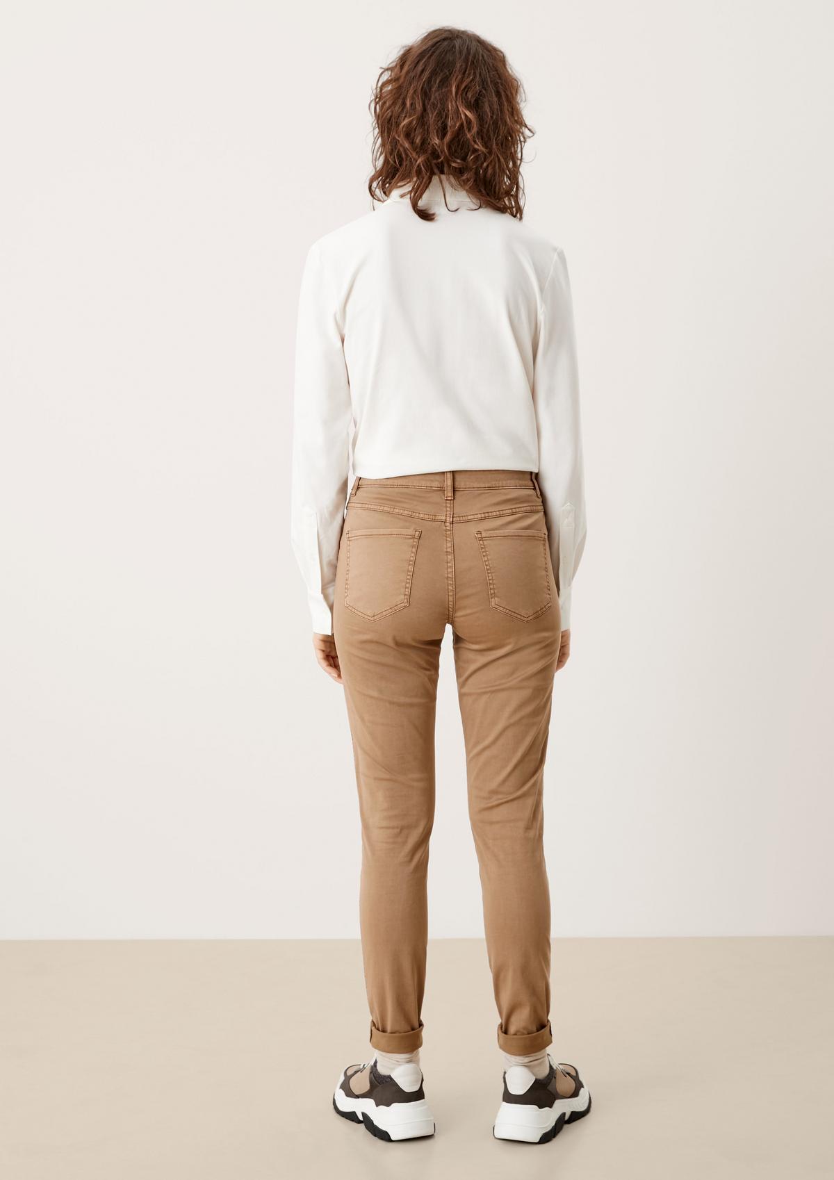 s.Oliver Slim: trousers with a front yoke