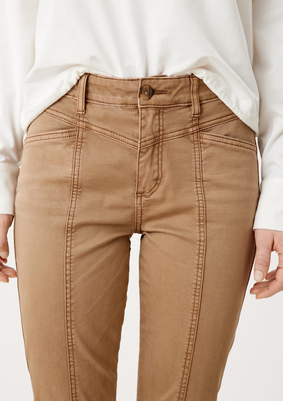 s.Oliver Slim: trousers with a front yoke