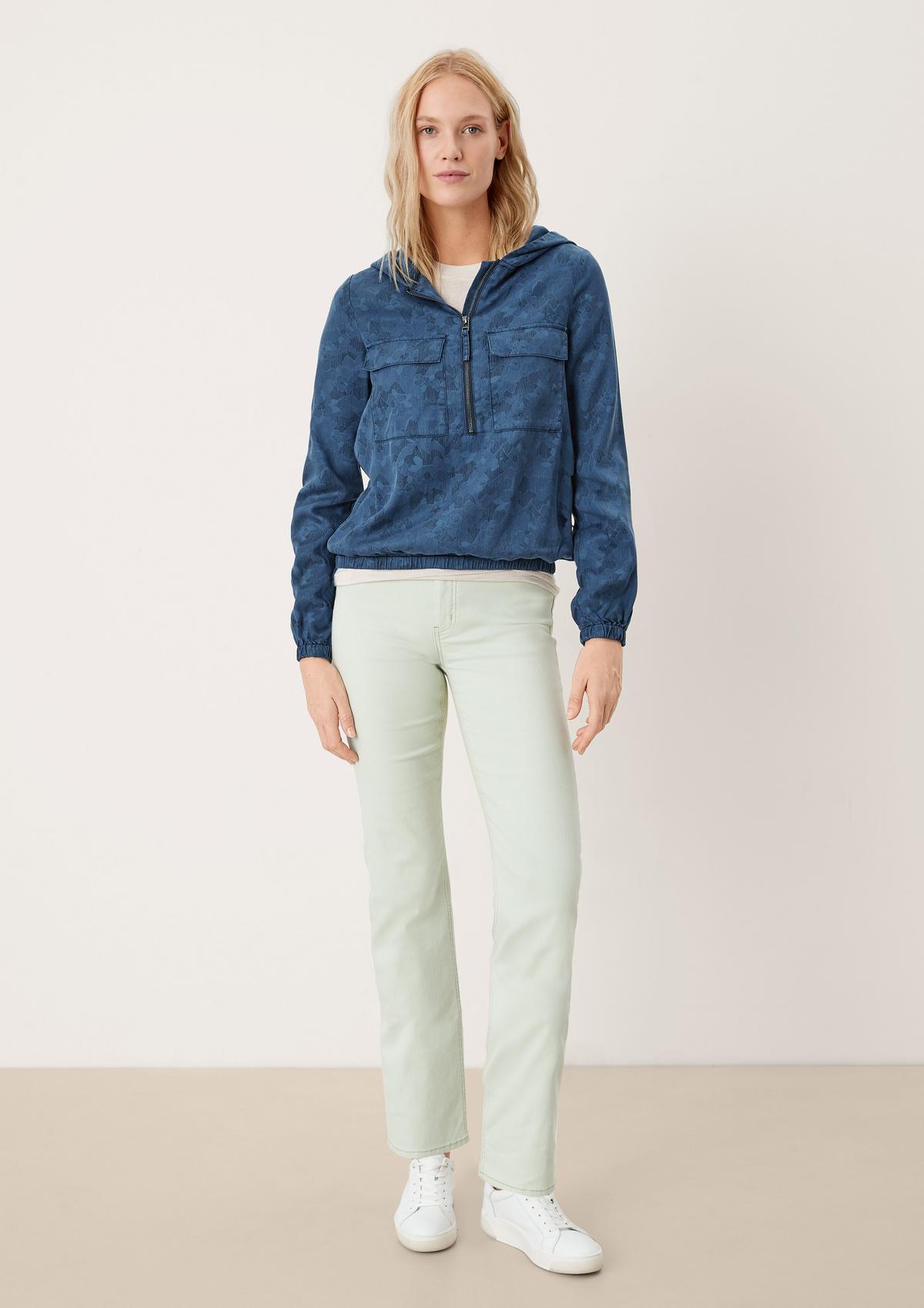 s.Oliver Twill blouse met capuchon
