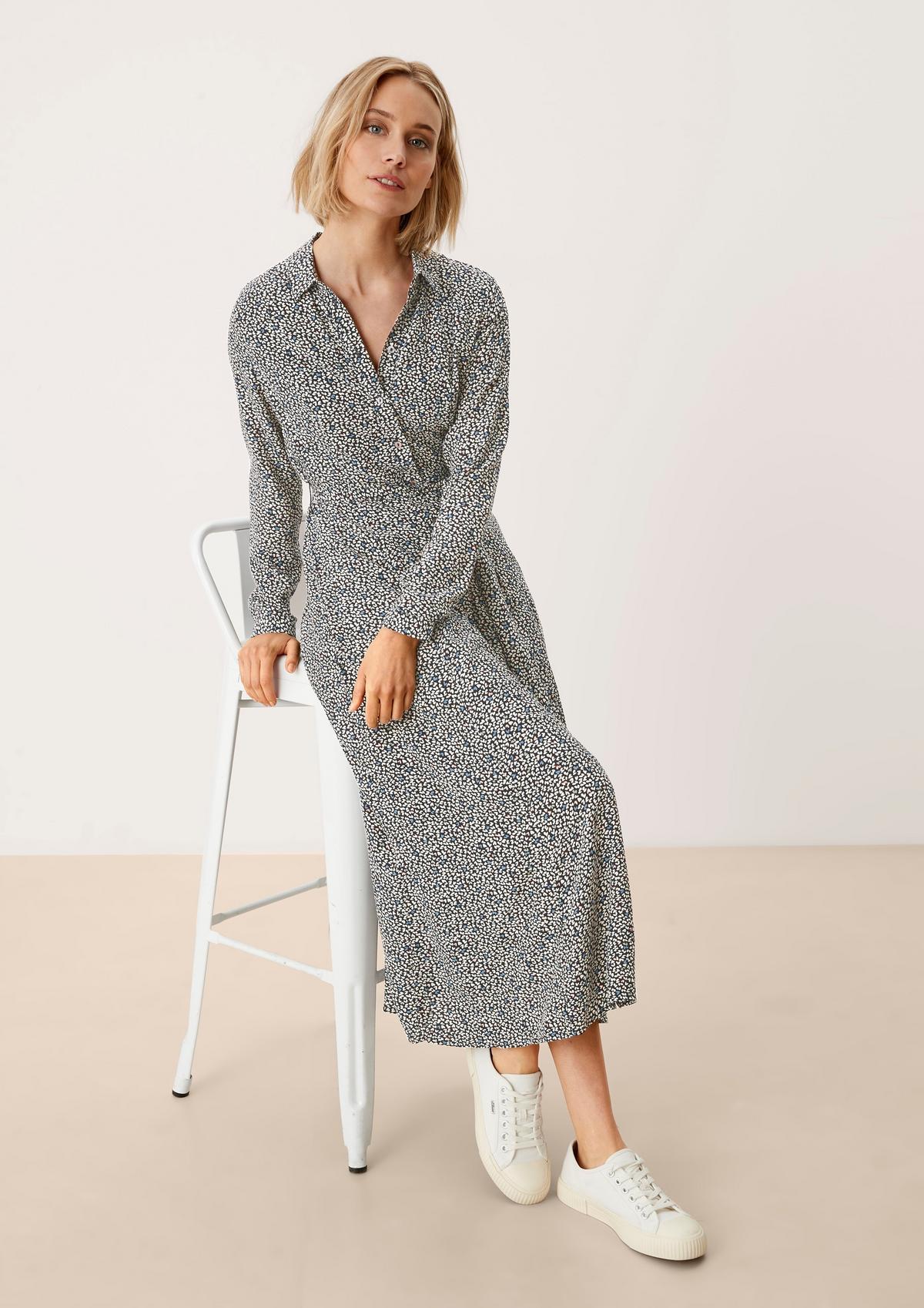 s.Oliver Shirt dress with an all-over pattern