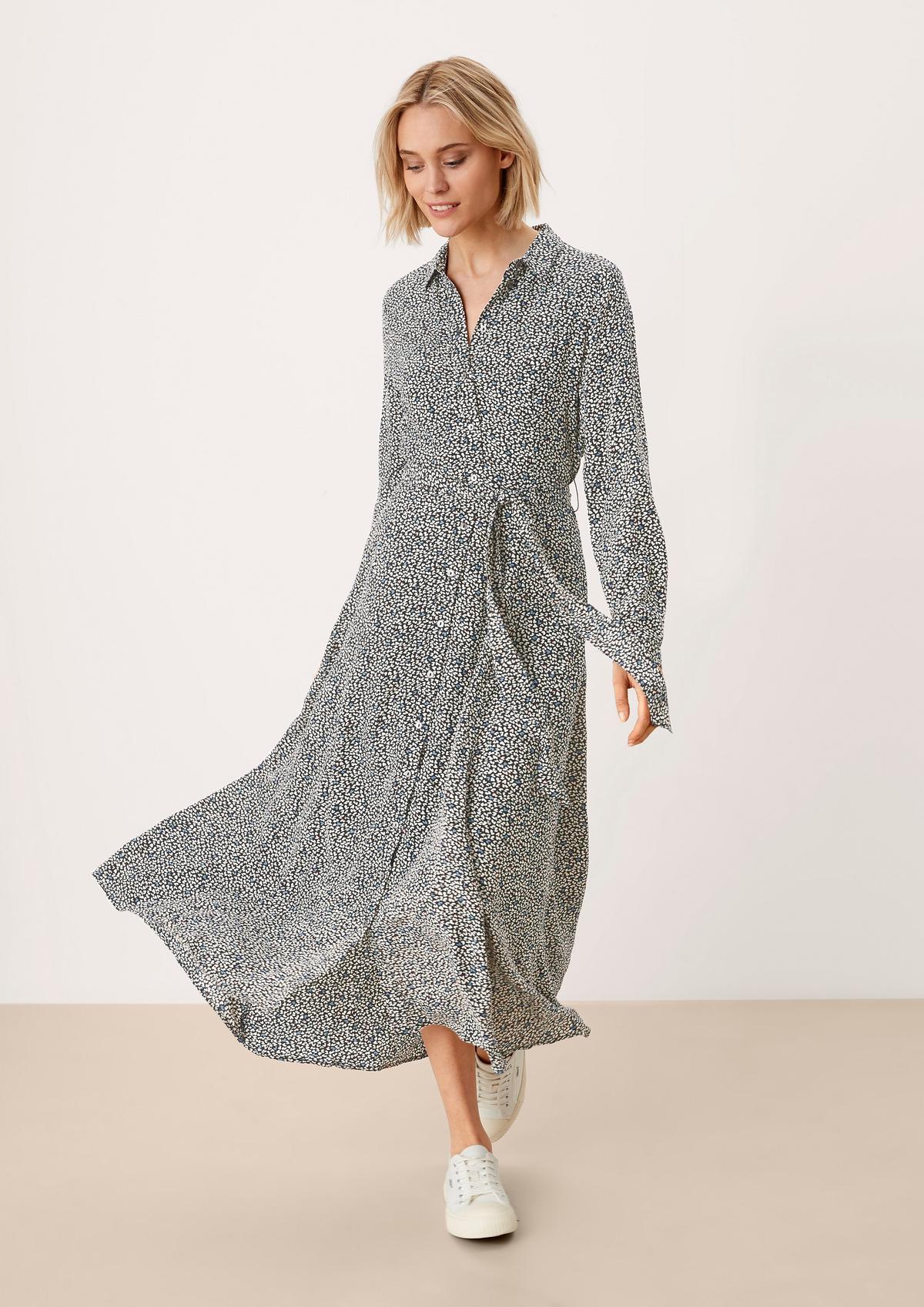 s.Oliver Shirt dress with an all-over pattern