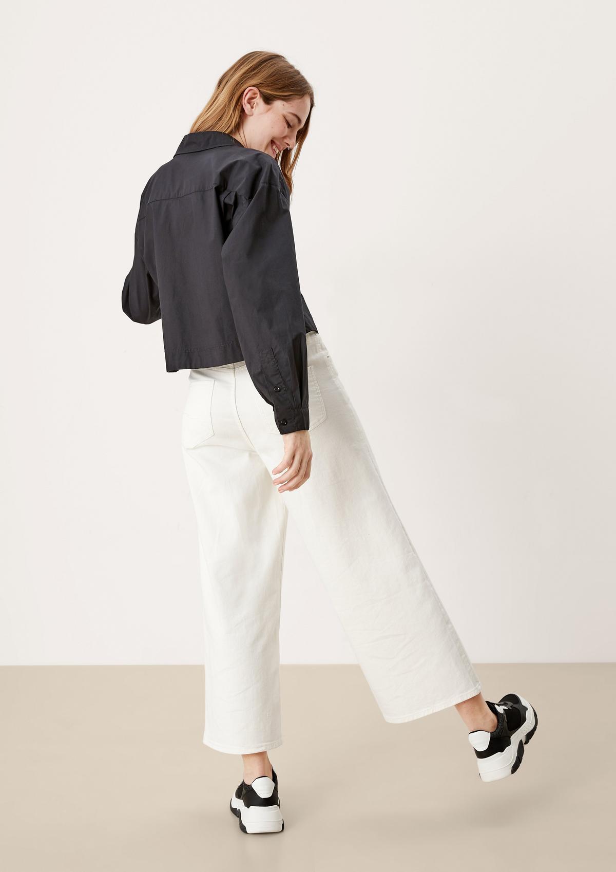 s.Oliver Cropped blouse in a loose fit