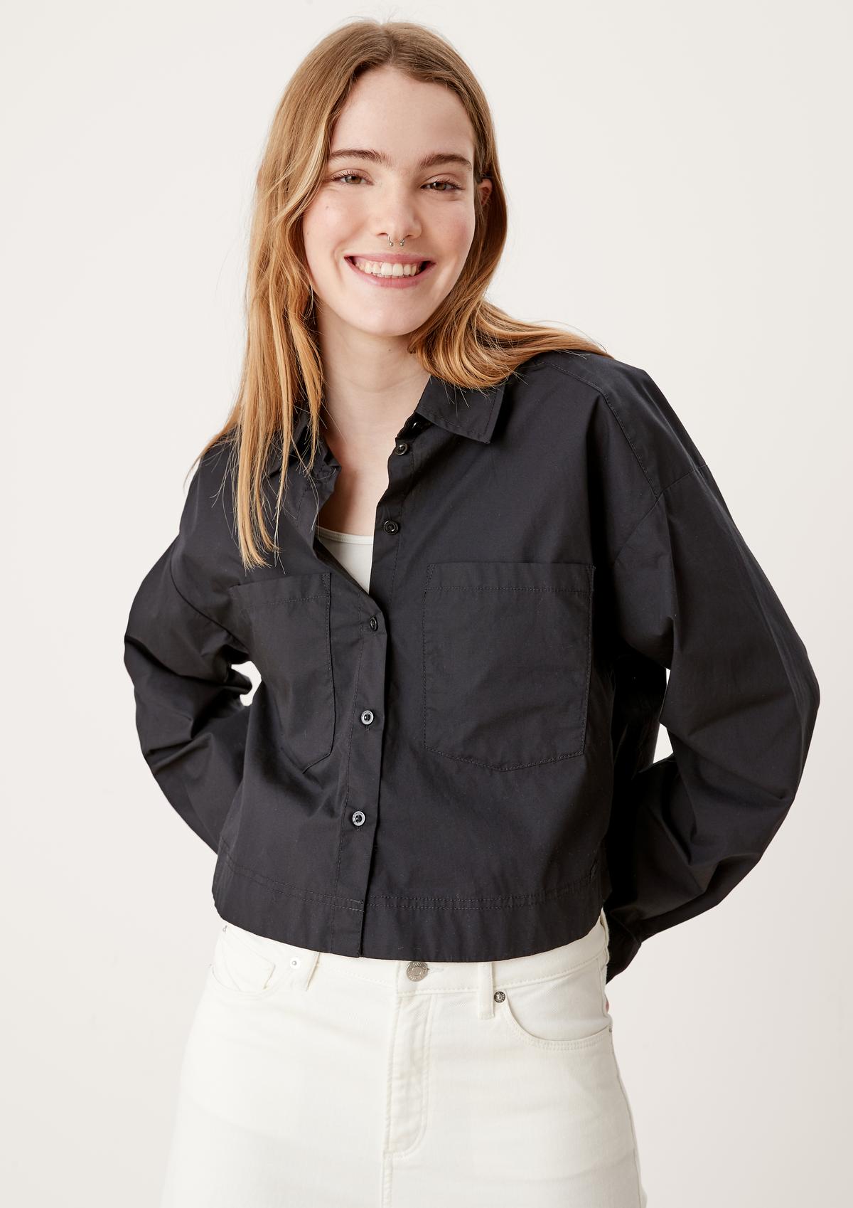 s.Oliver Cropped blouse in a loose fit