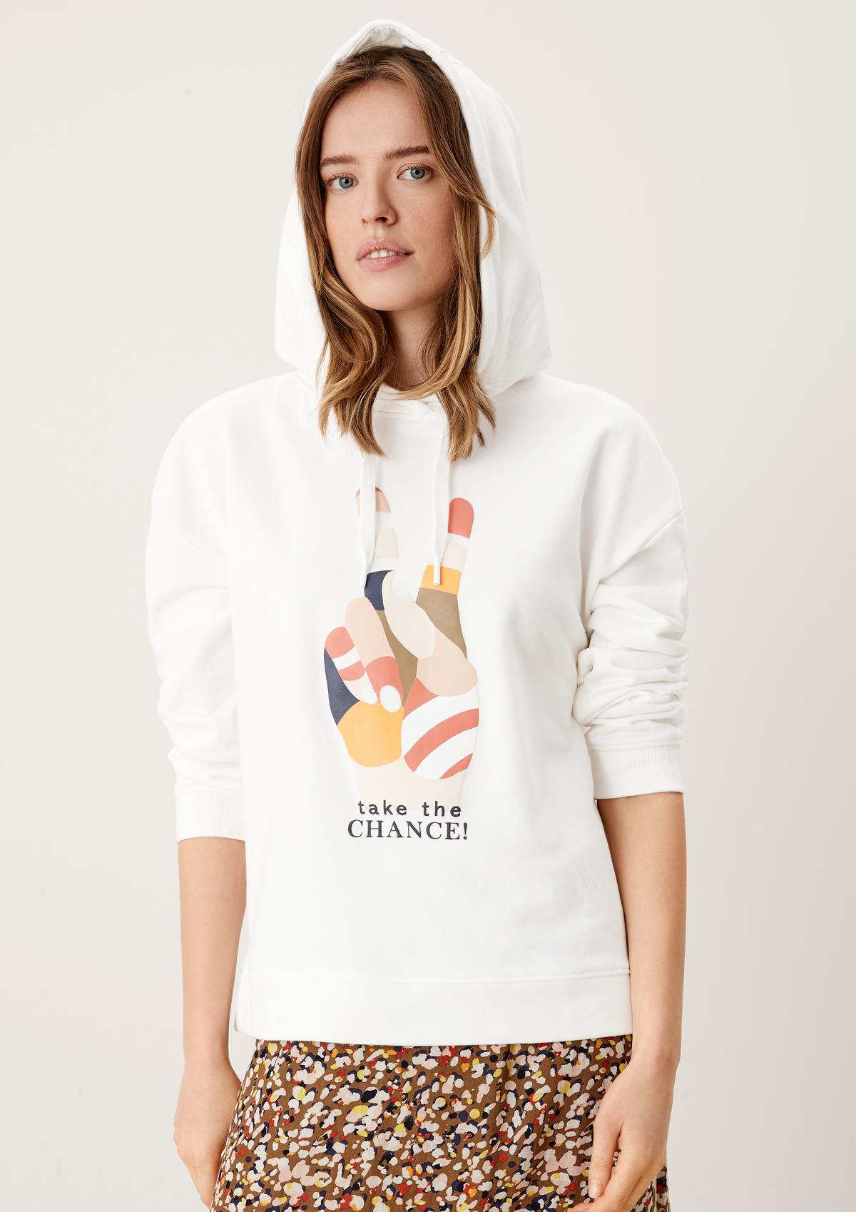 s.Oliver Sweatshirt with a rubberised print