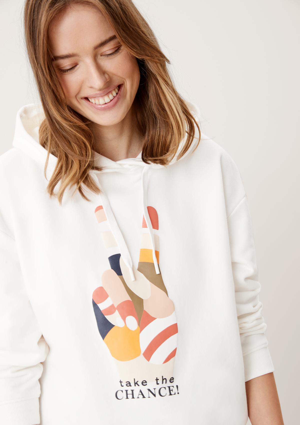 s.Oliver Sweater mit Rubber-Print