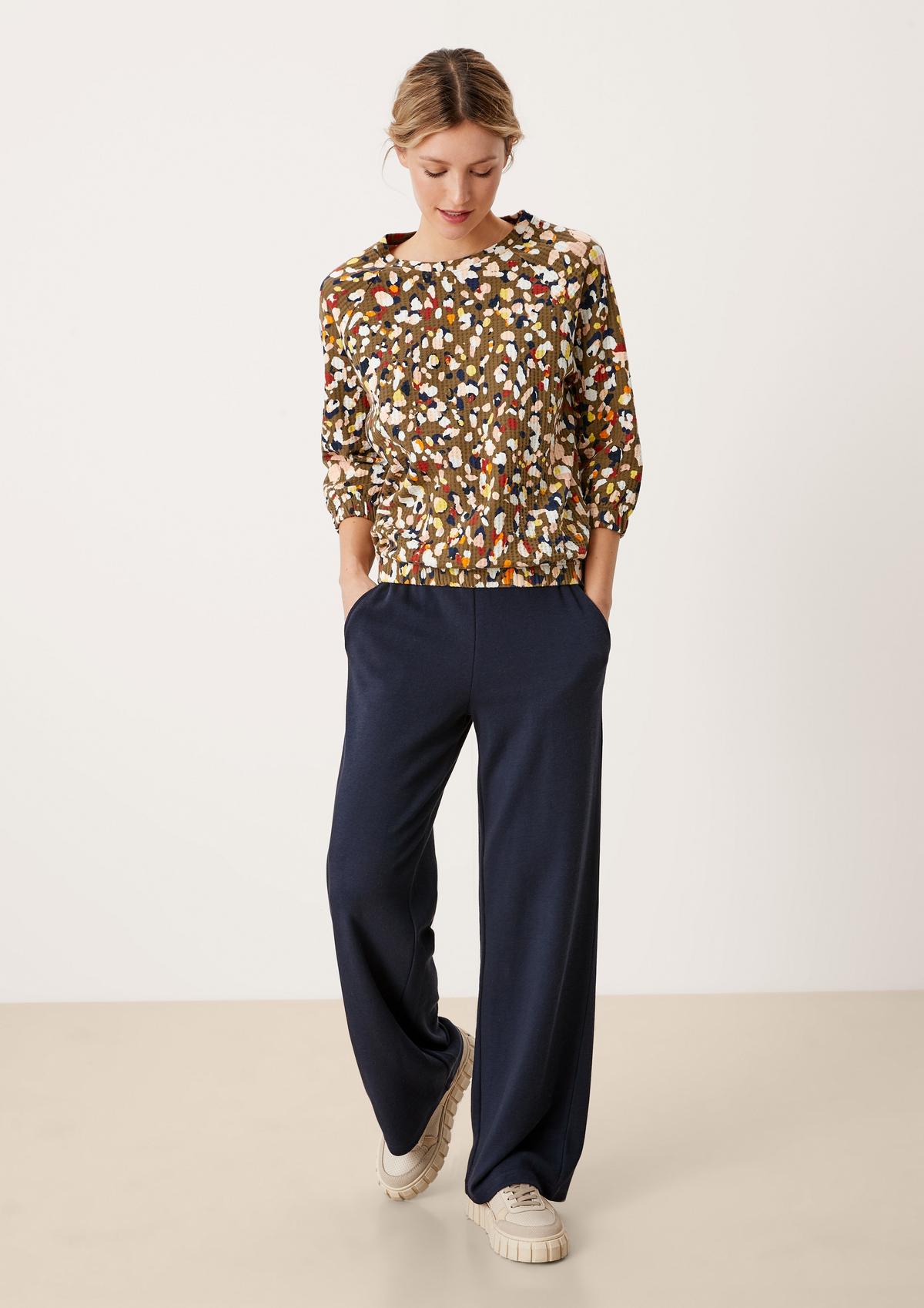 s.Oliver Patterned top with elastic