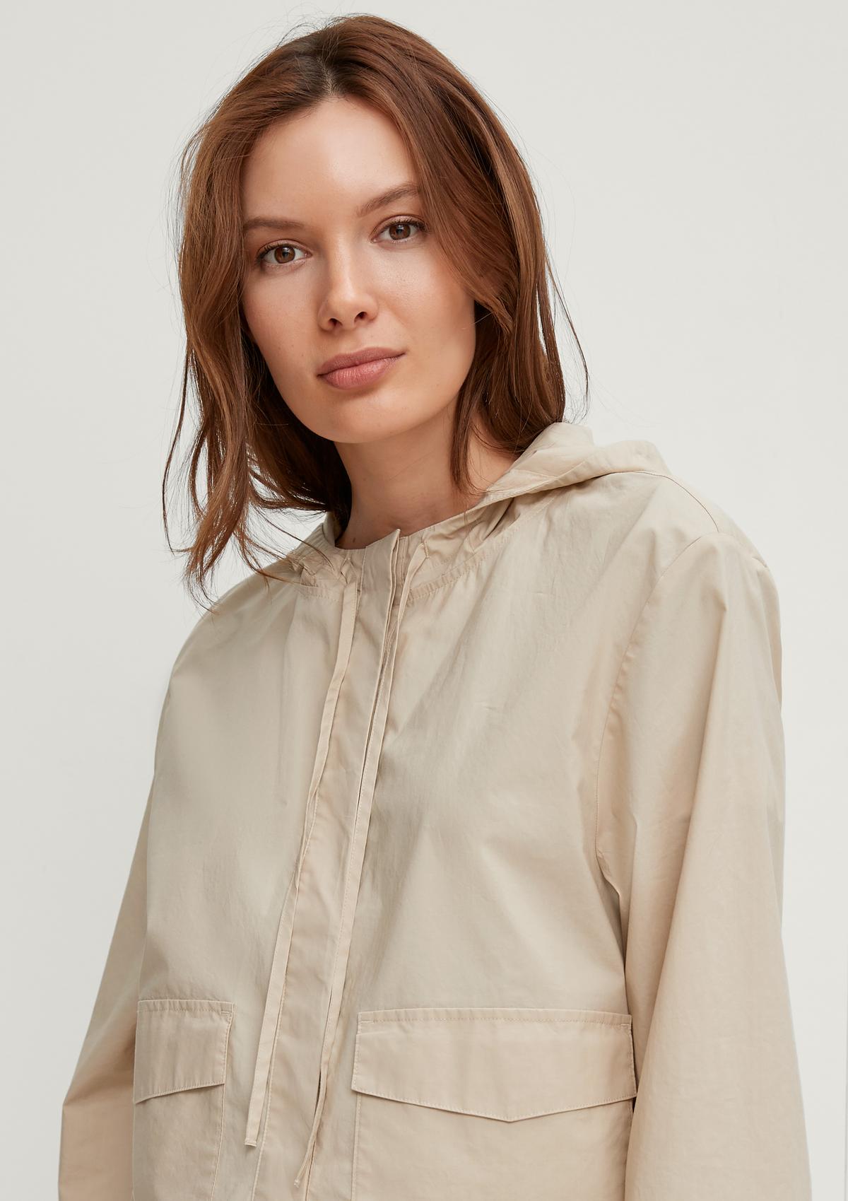 comma Bomber jacket with a hood
