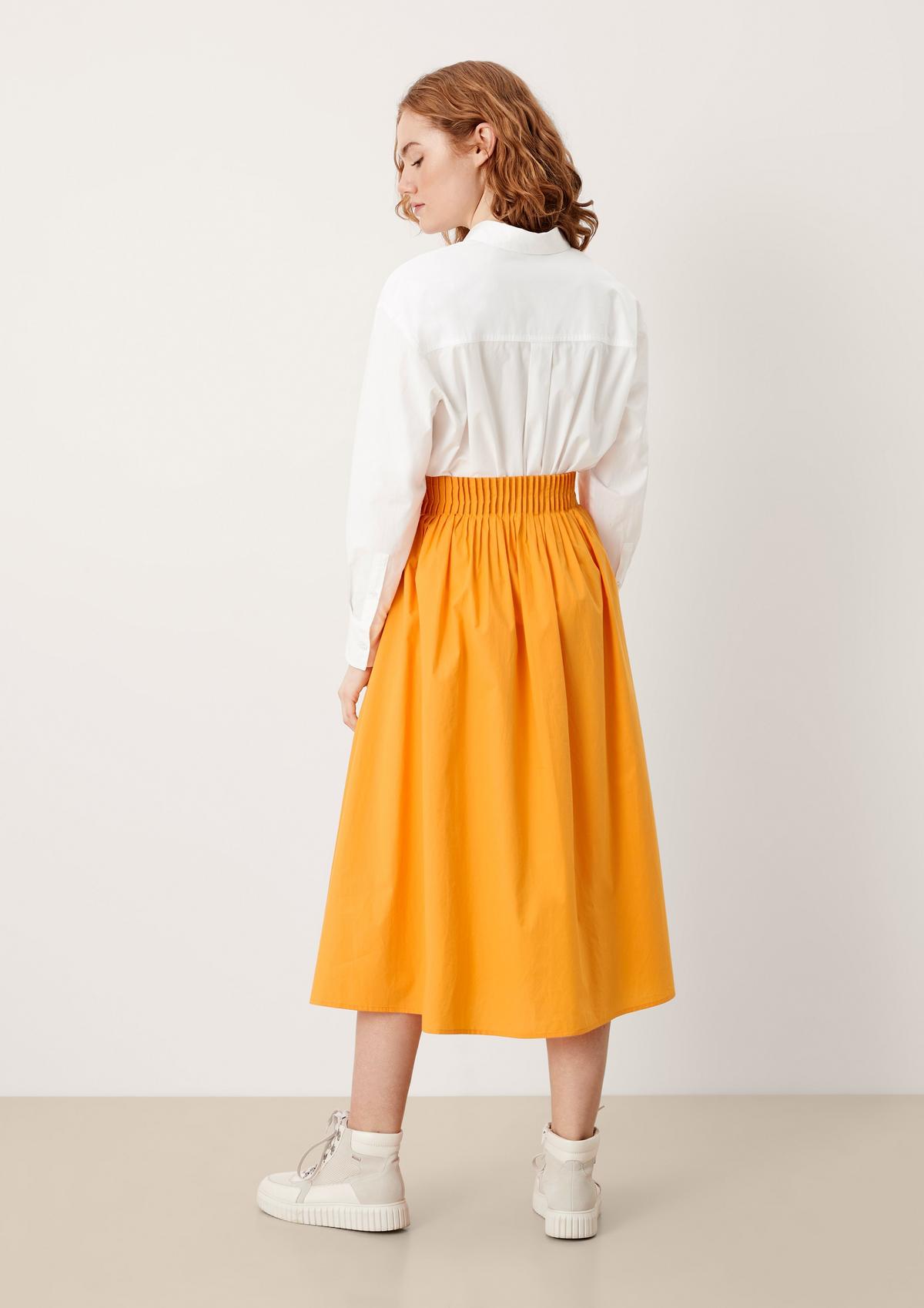 s.Oliver Midi skirt with waist pleats