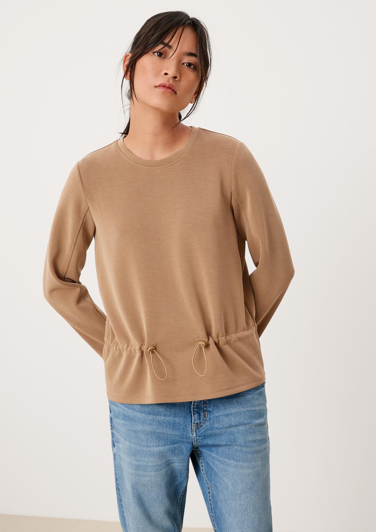 s.Oliver Modal blend sweatshirt in a scuba look