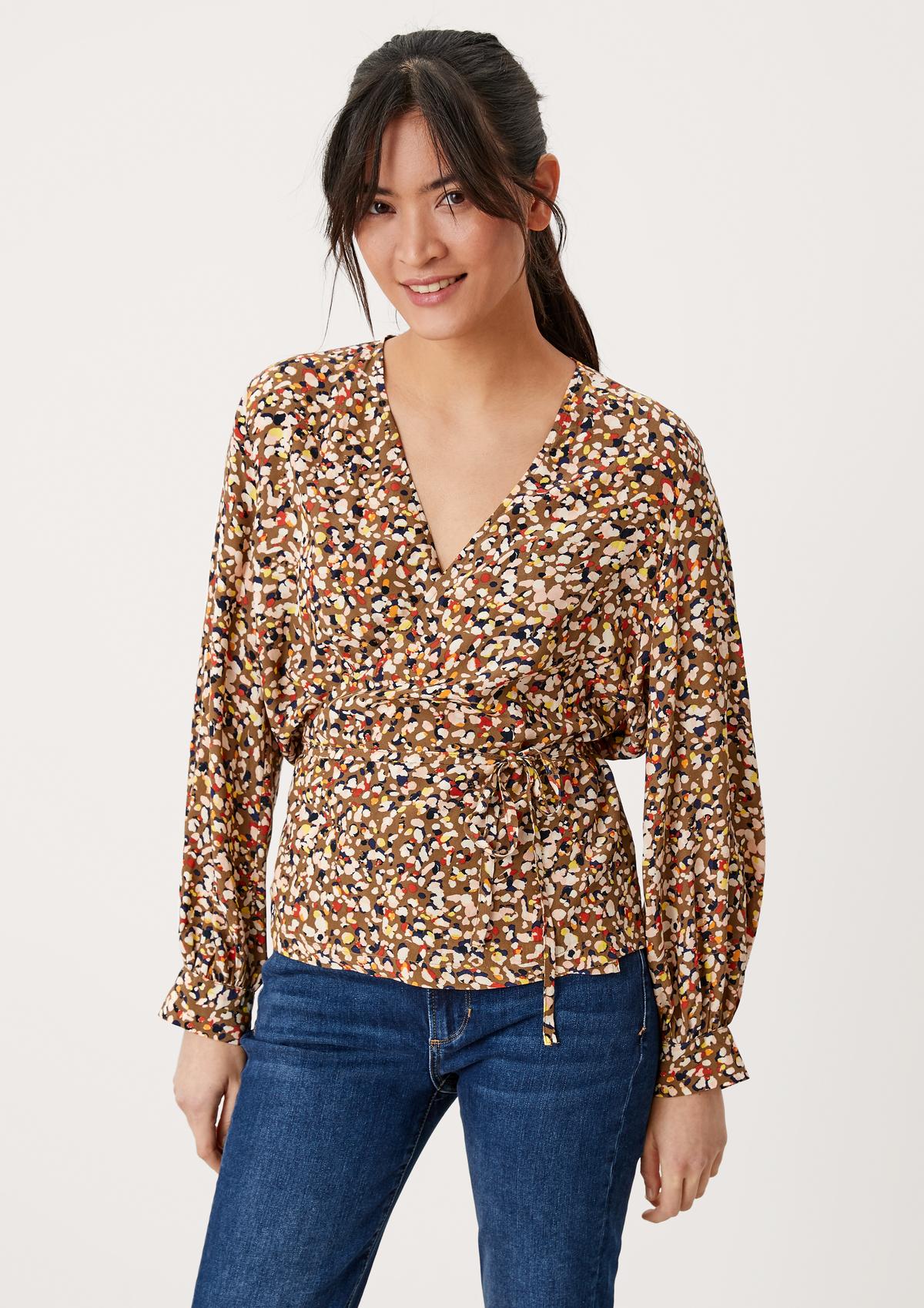 s.Oliver Wrap blouse made of pure viscose