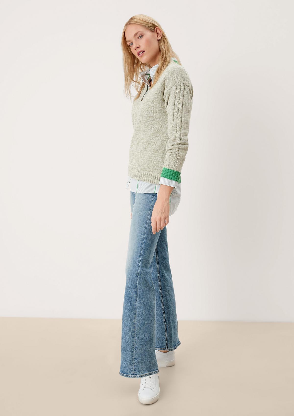 s.Oliver Knitted jumper with contrasting details