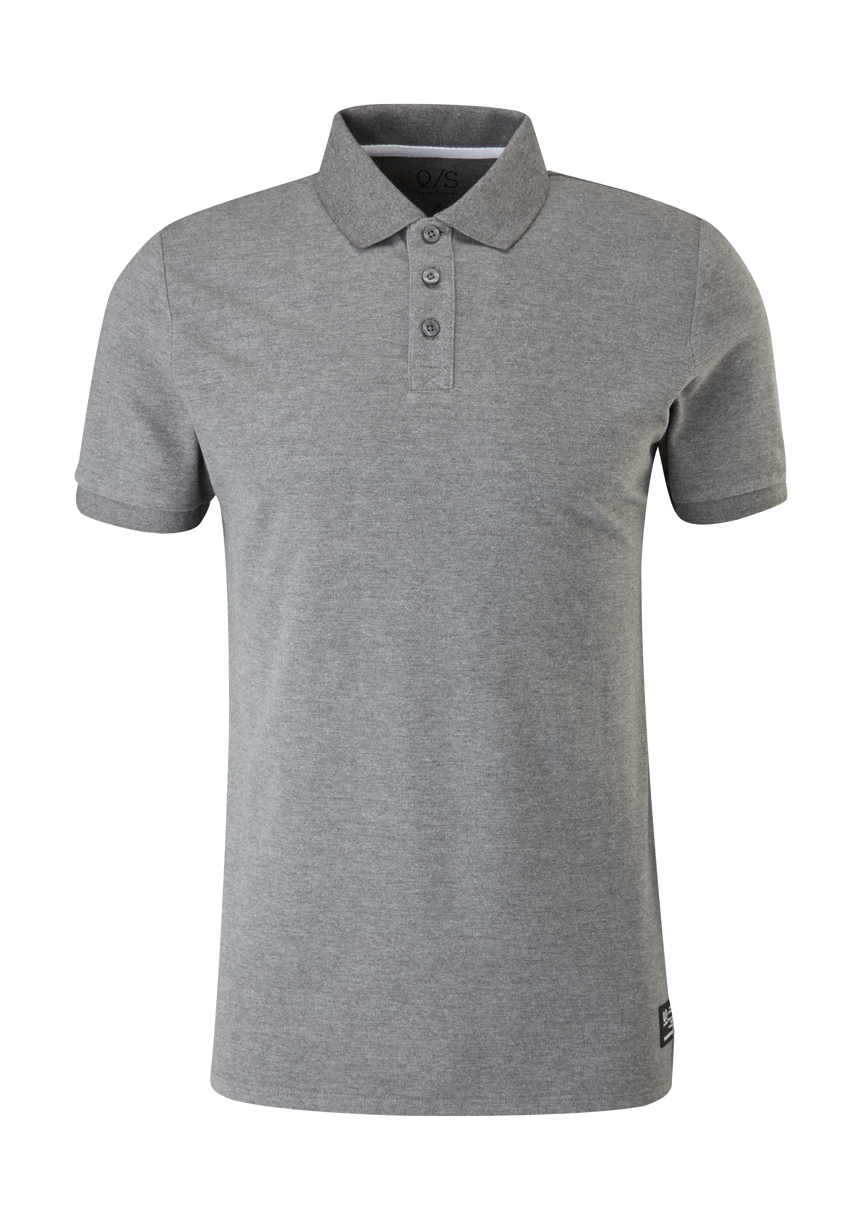 QS - Klassisches Poloshirt, Herren, grau