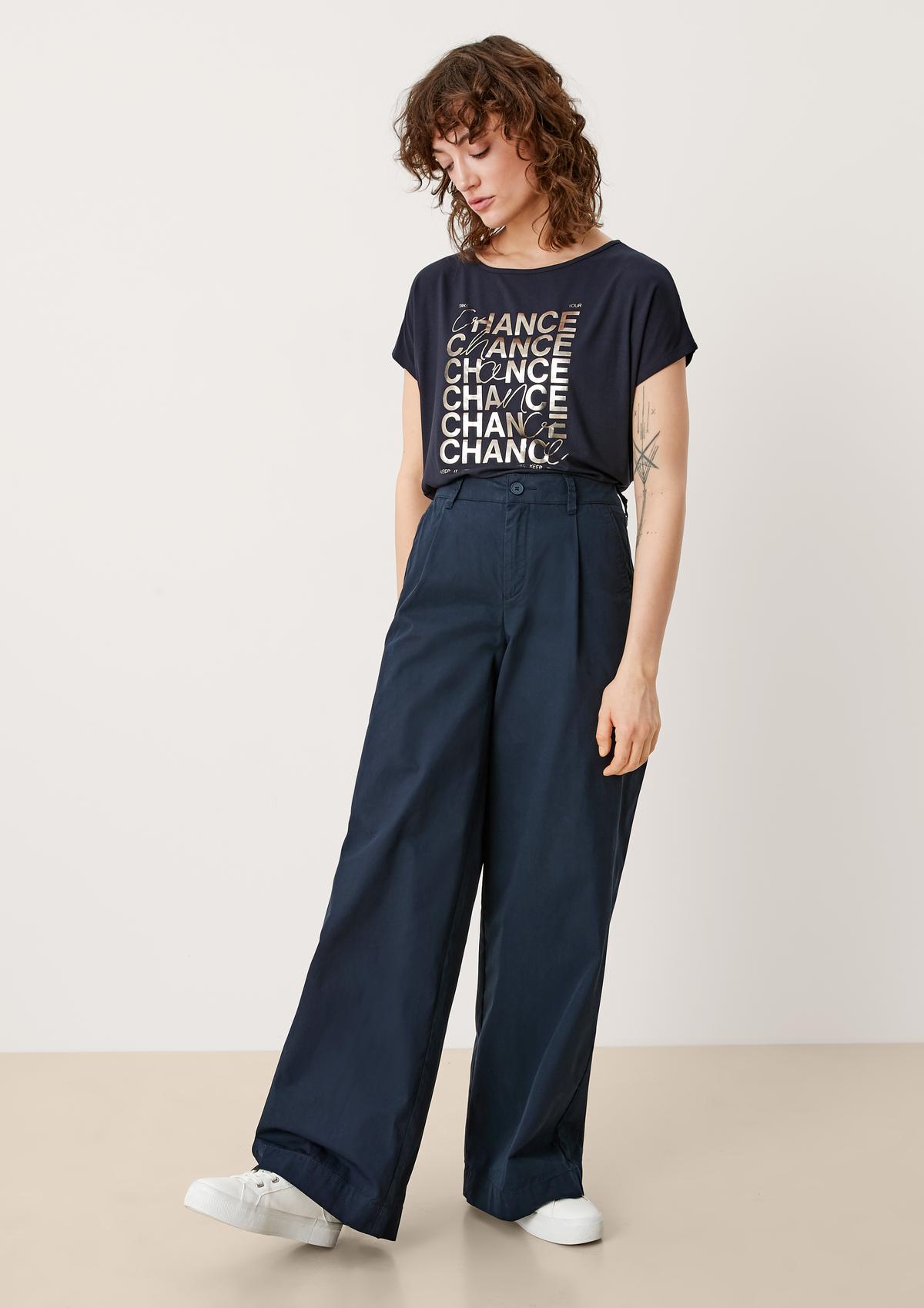 s.Oliver Relaxed: Trousers with wide leg