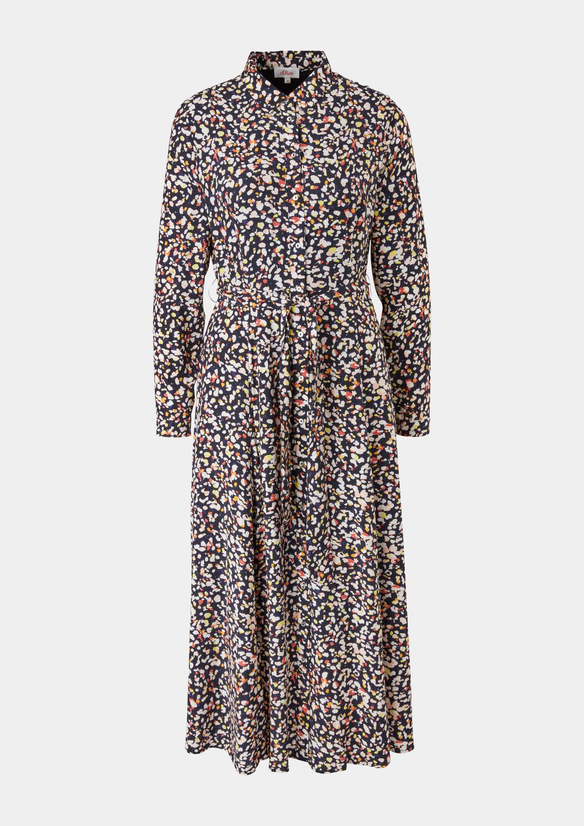 s.Oliver Midi dress with an all-over pattern