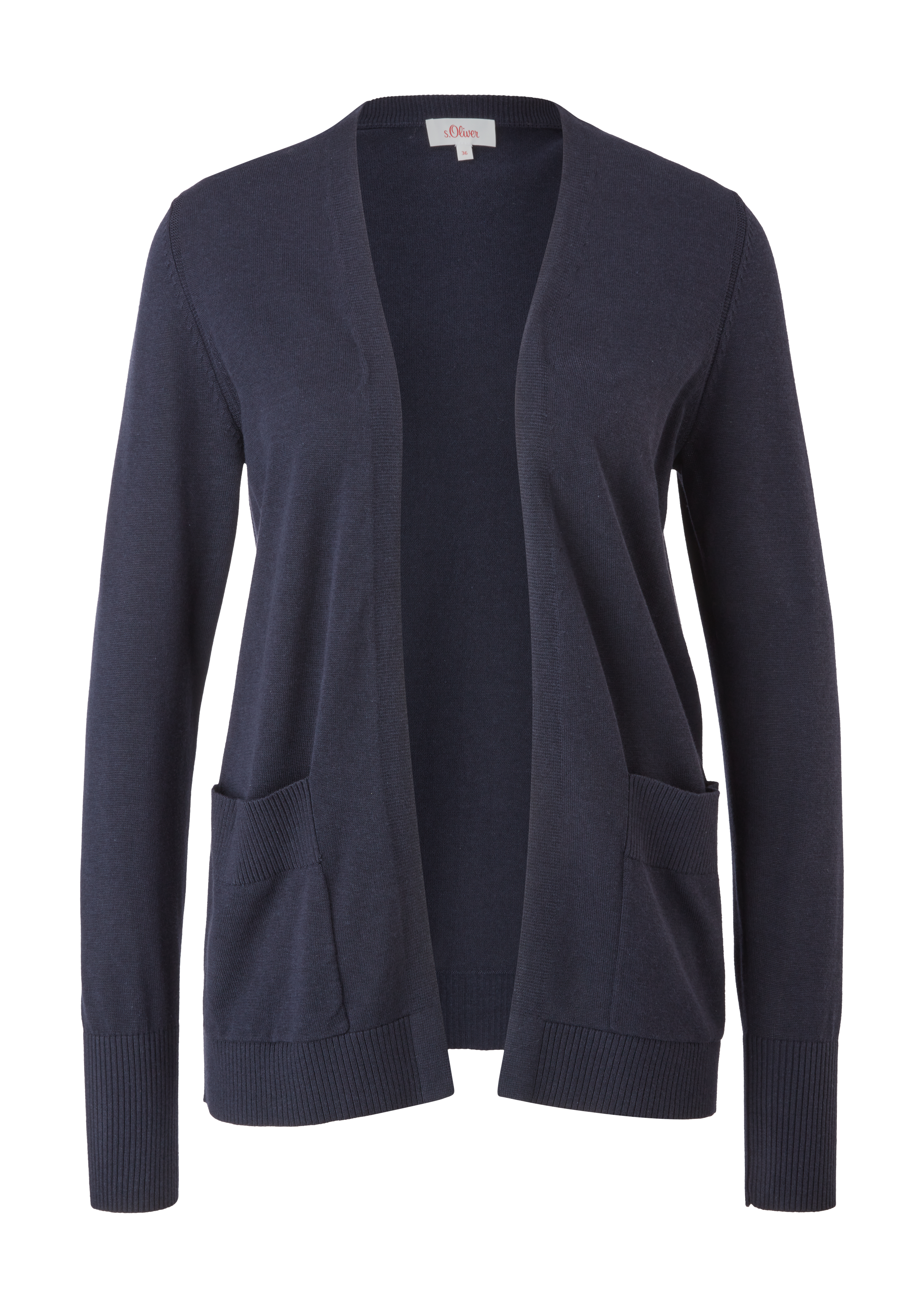 s.Oliver - Strickjacke aus Viskosemix, Damen, blau