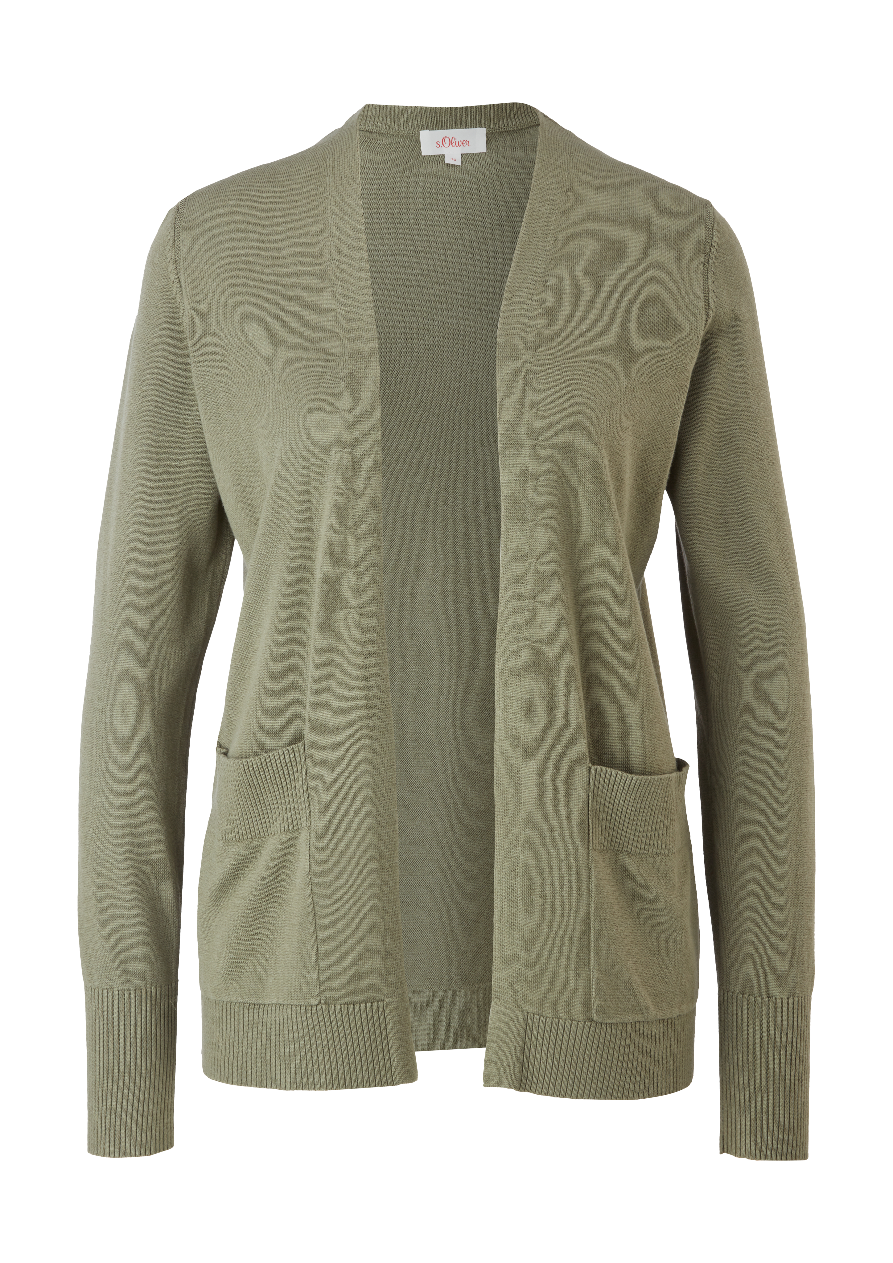 s.Oliver - Strickjacke aus Viskosemix, Damen, Grün