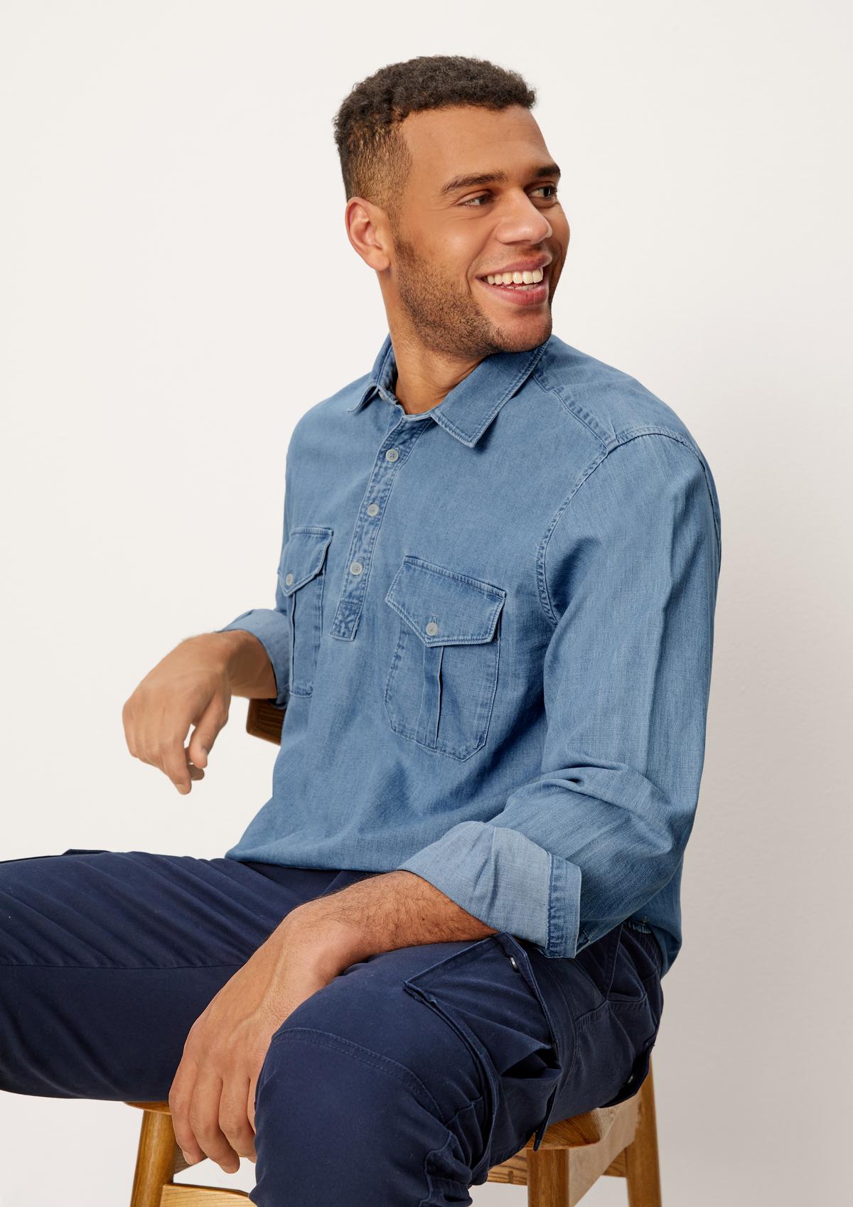 s.Oliver Denim shirt with long sleeves
