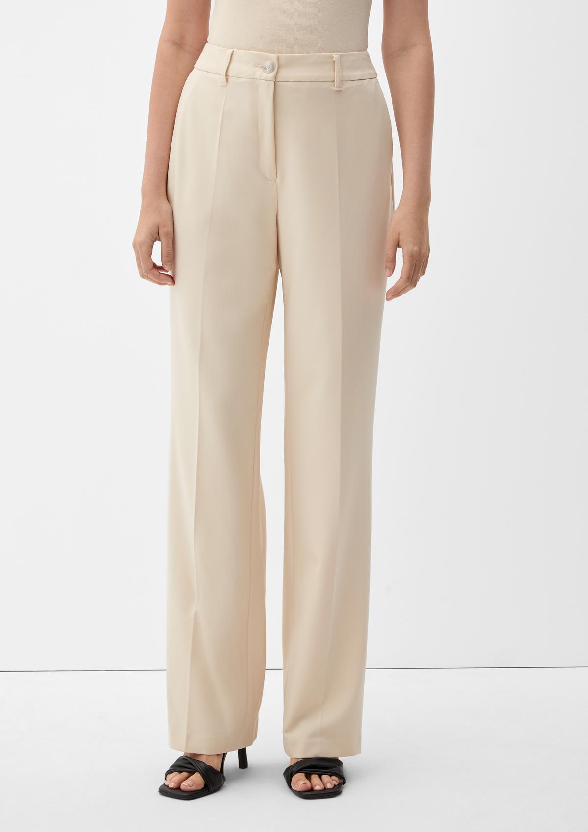 s.Oliver Regular: business trousers with viscose