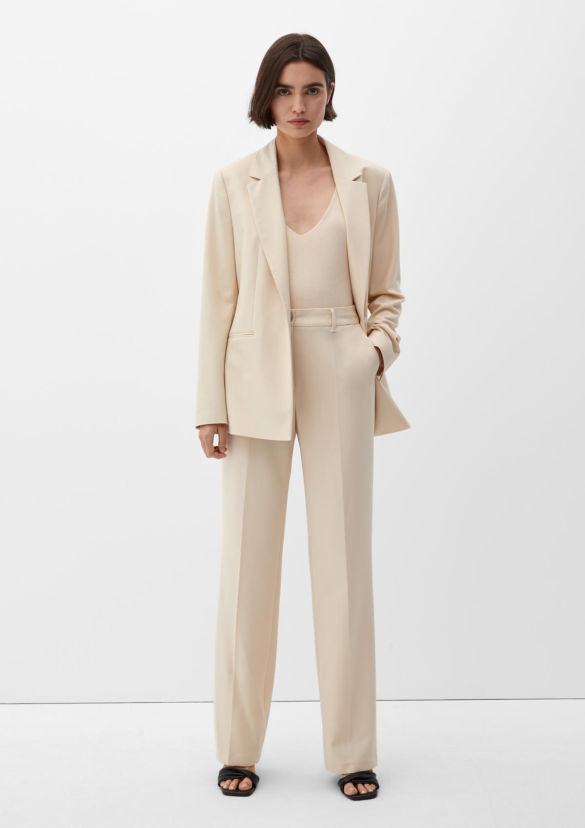 Regular: business trousers with viscose
