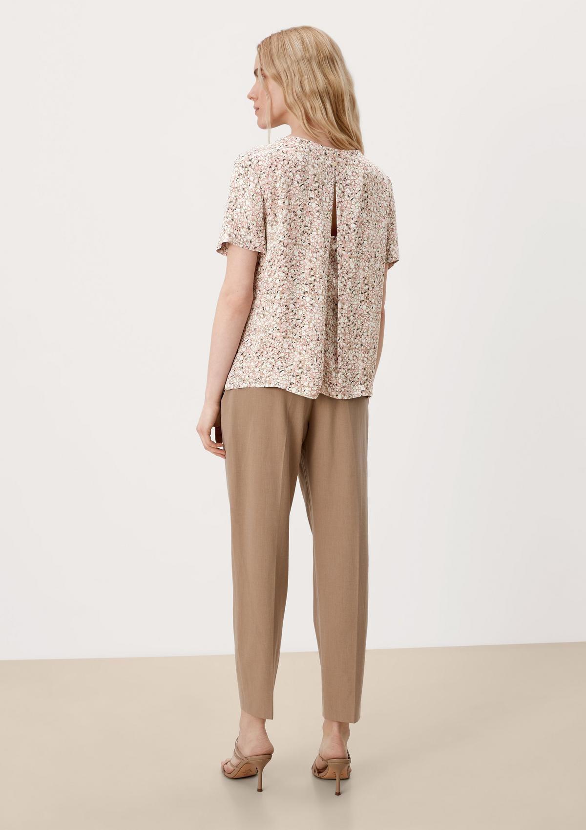 s.Oliver Viscose blouse with a floral pattern