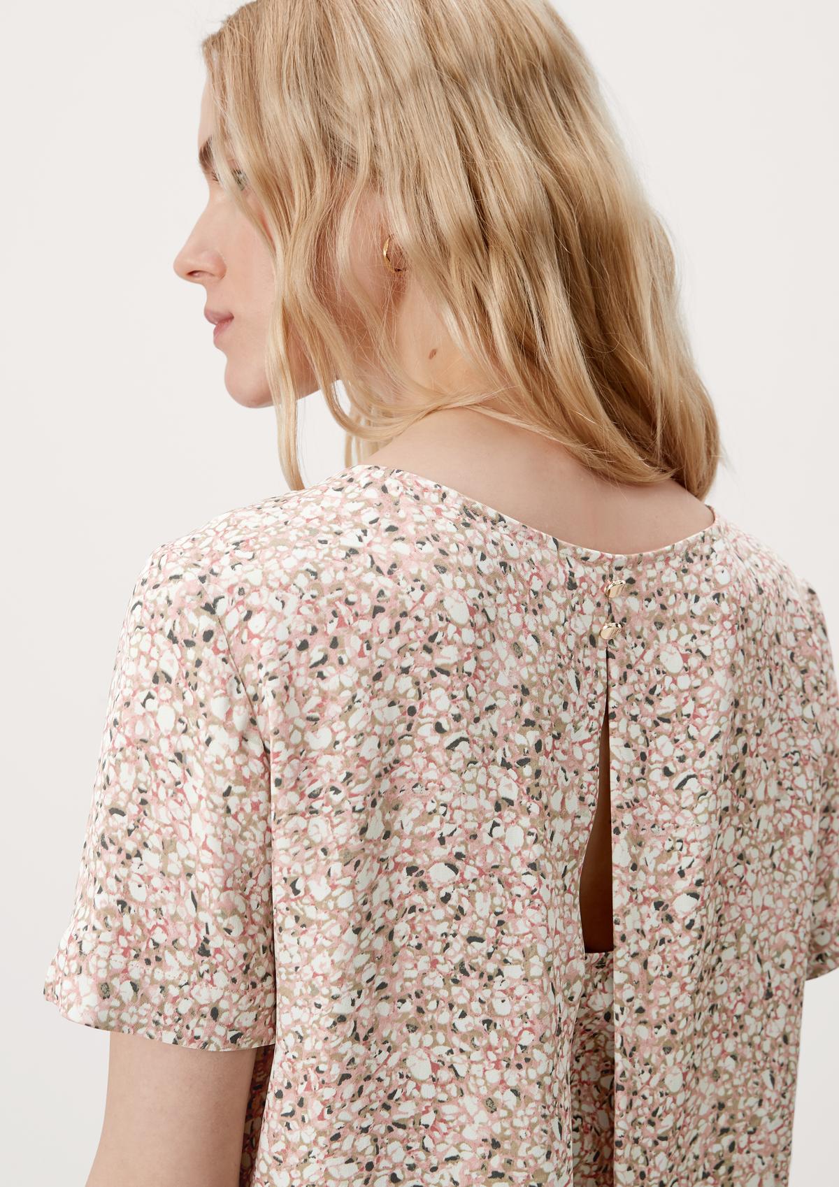 s.Oliver Viscose blouse with a floral pattern