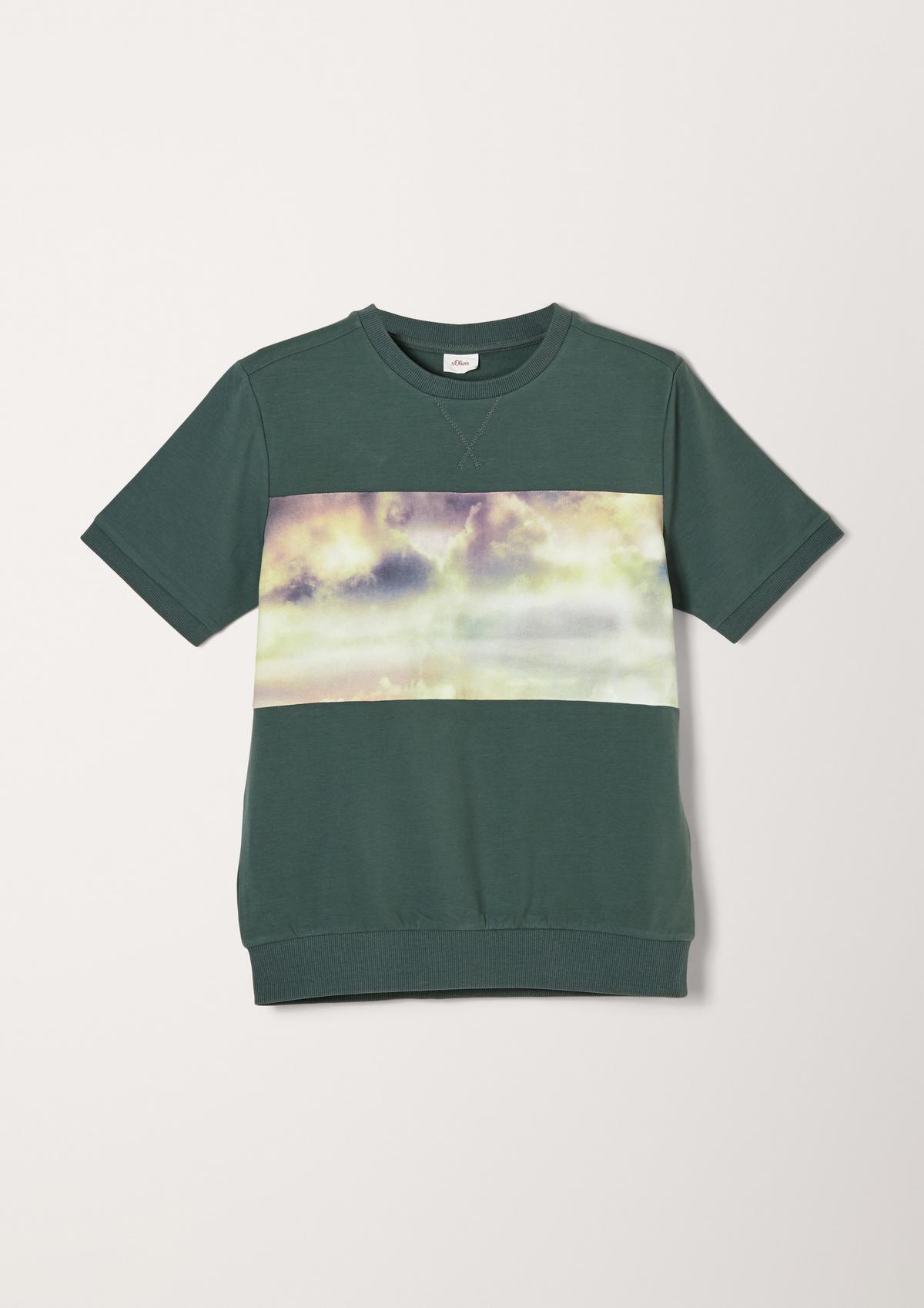 s.Oliver T-shirt van lichte sweatstof