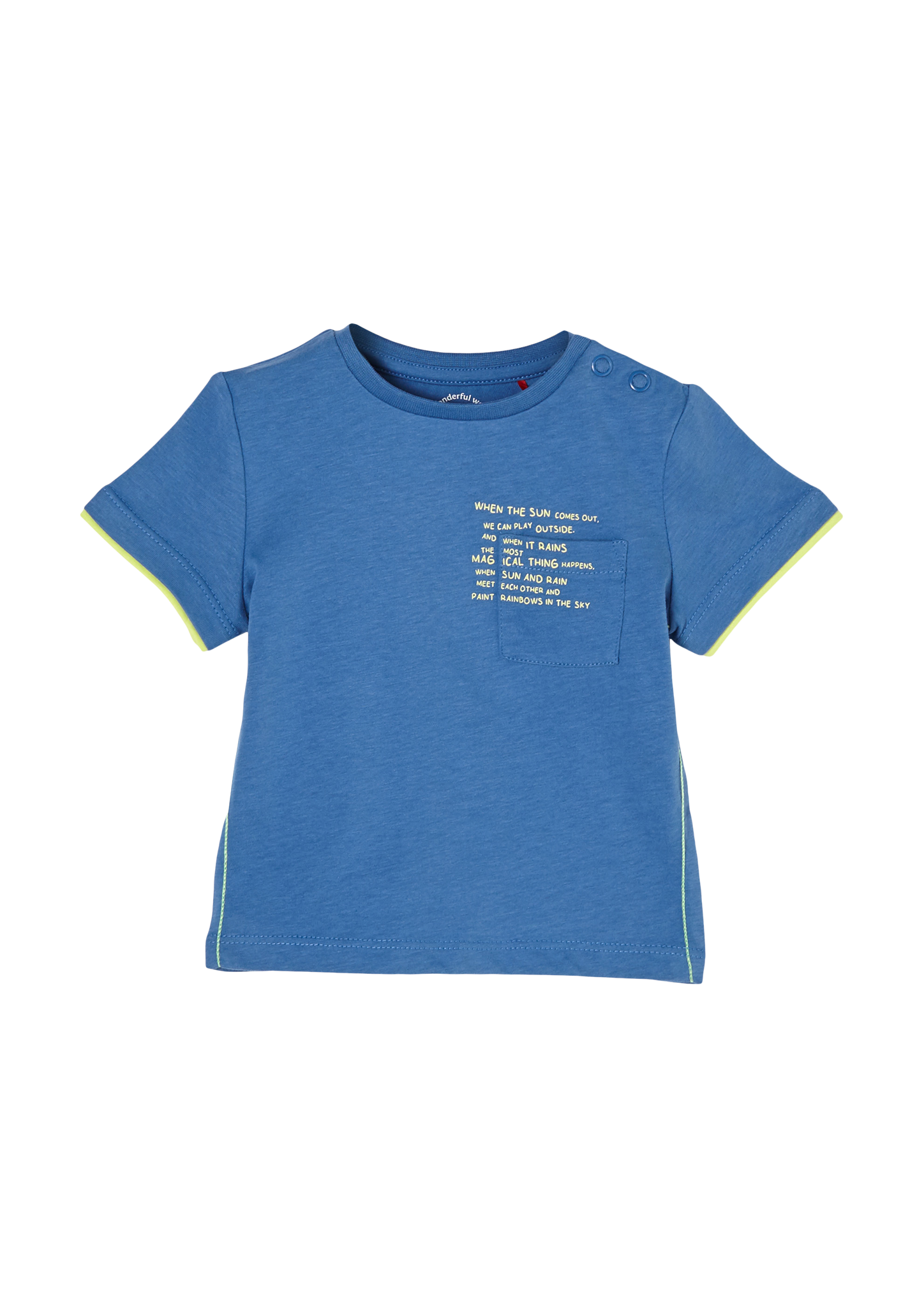 s.Oliver - T-Shirt mit Brusttasche, Babys, blau
