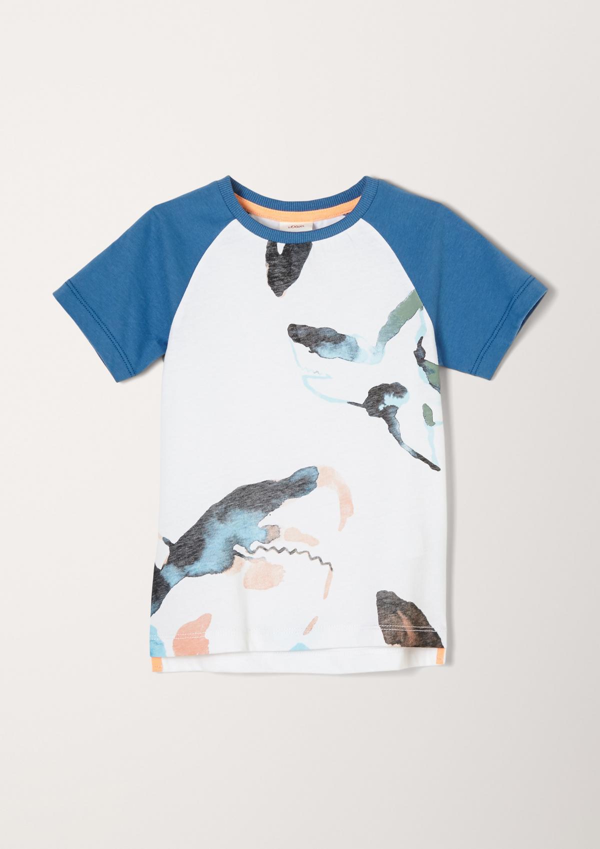 s.Oliver T-Shirt mit Aquarell-Print