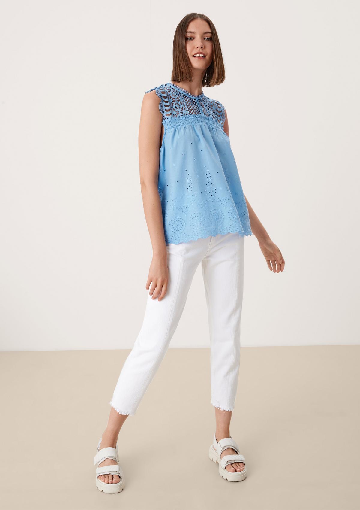 s.Oliver Top aus Broderie Anglaise