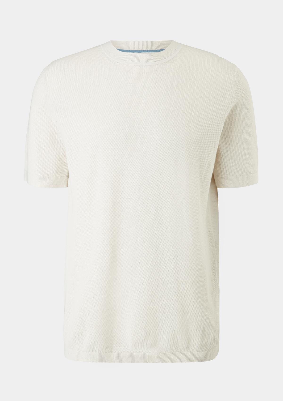 s.Oliver T-shirt en maille de lin mélangé
