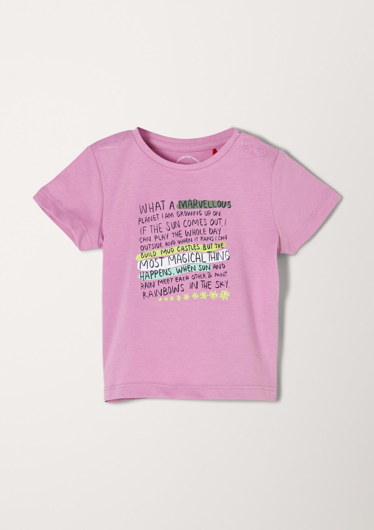 s.Oliver T-shirt en jersey à inscription imprimée