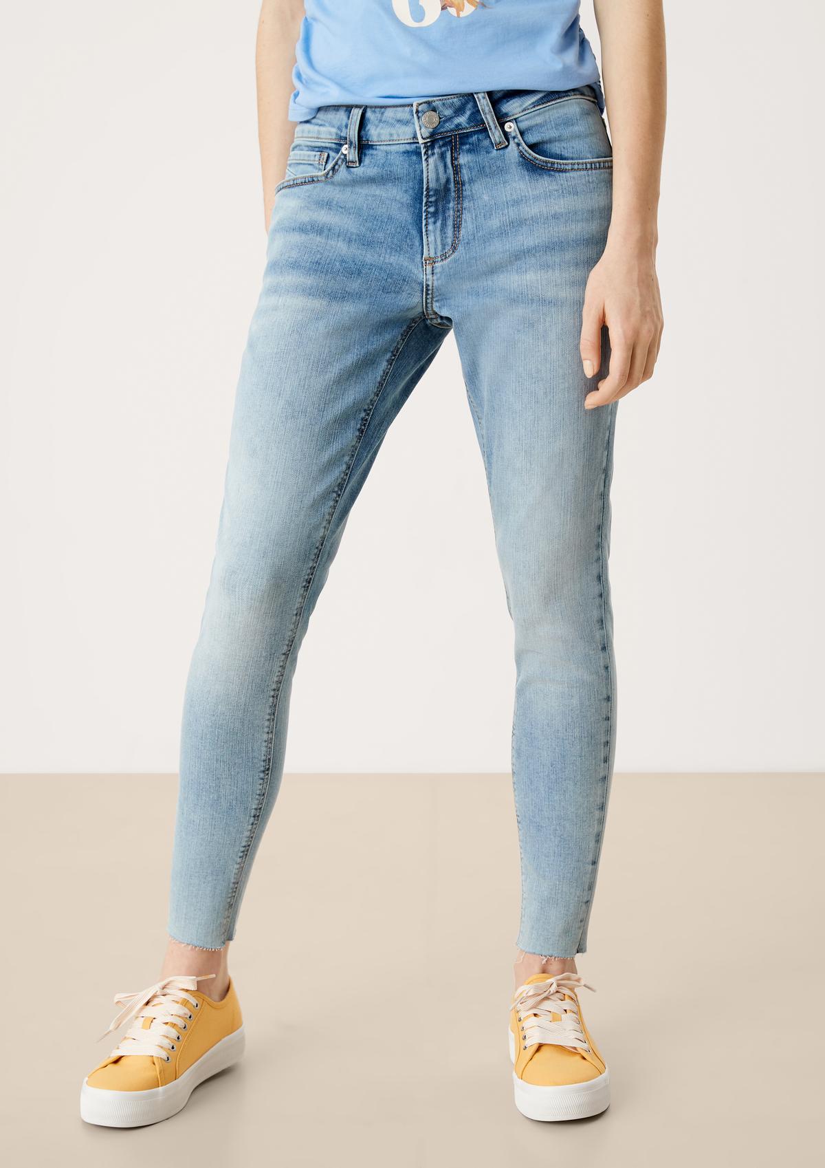 s.Oliver Slim: jeans hlače svetlega spranega videza
