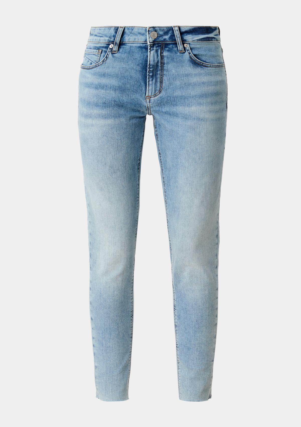 s.Oliver Slim: jeans hlače svetlega spranega videza