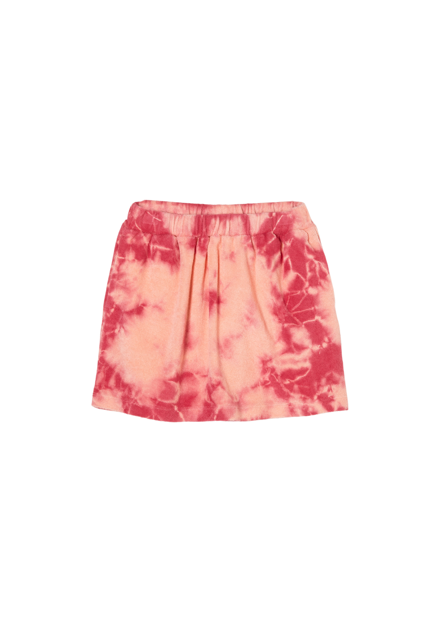 s.Oliver - Frottee-Rock mit Batikmuster, Kinder, orange|pink