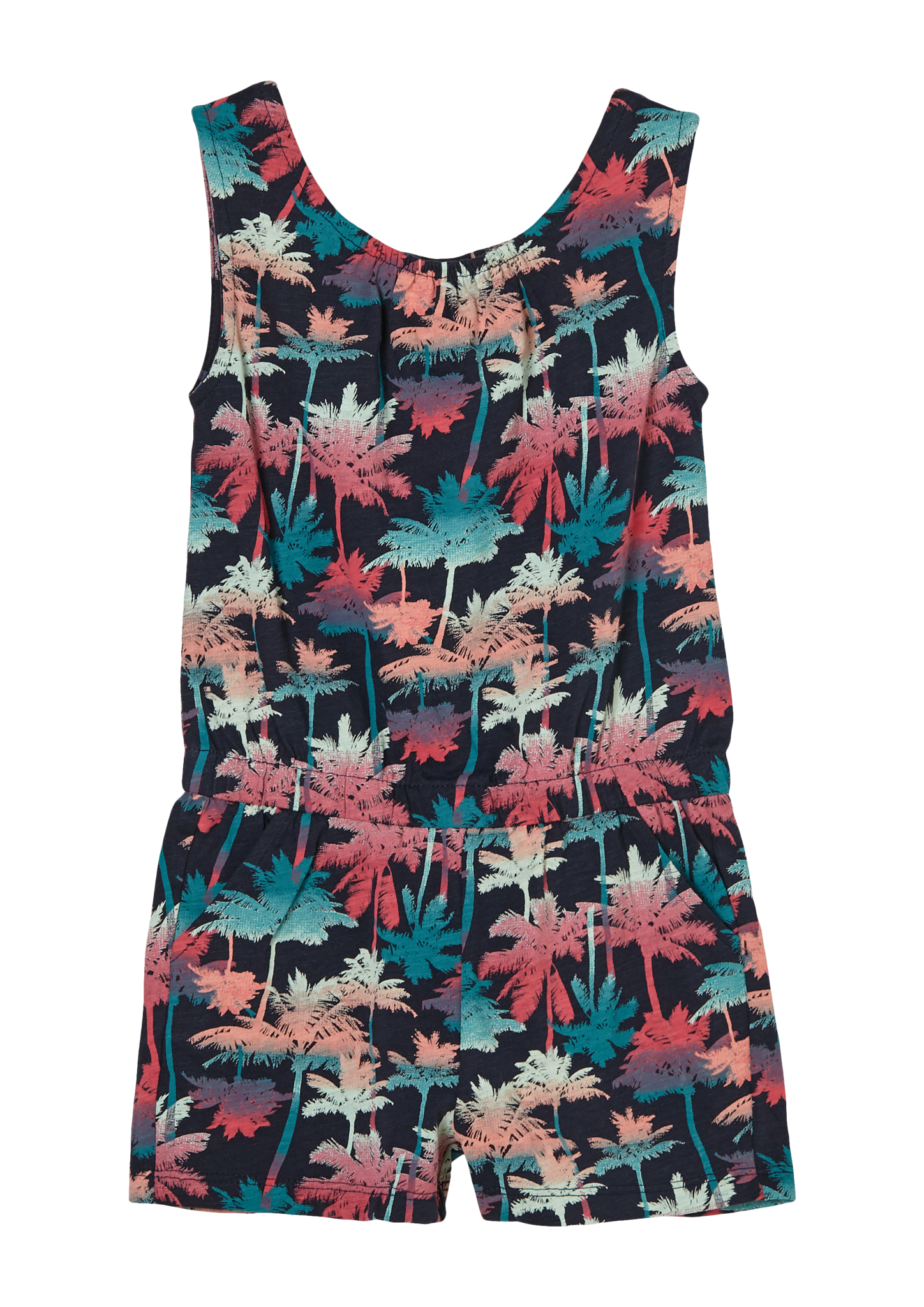 s.Oliver - Jumpsuit mit Alloverprint, Kinder, blau